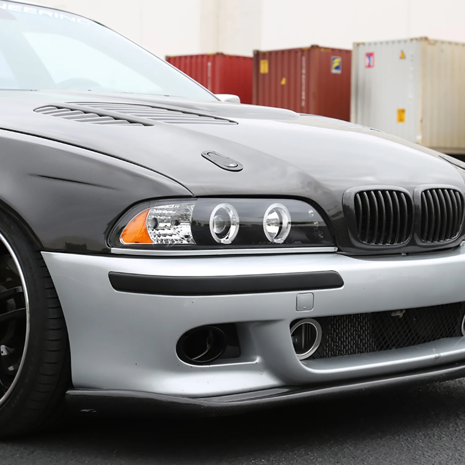 1996-2003 BMW E39 5 Series Dual Halo Projector Headlights Matte Black/Clear - Image 10