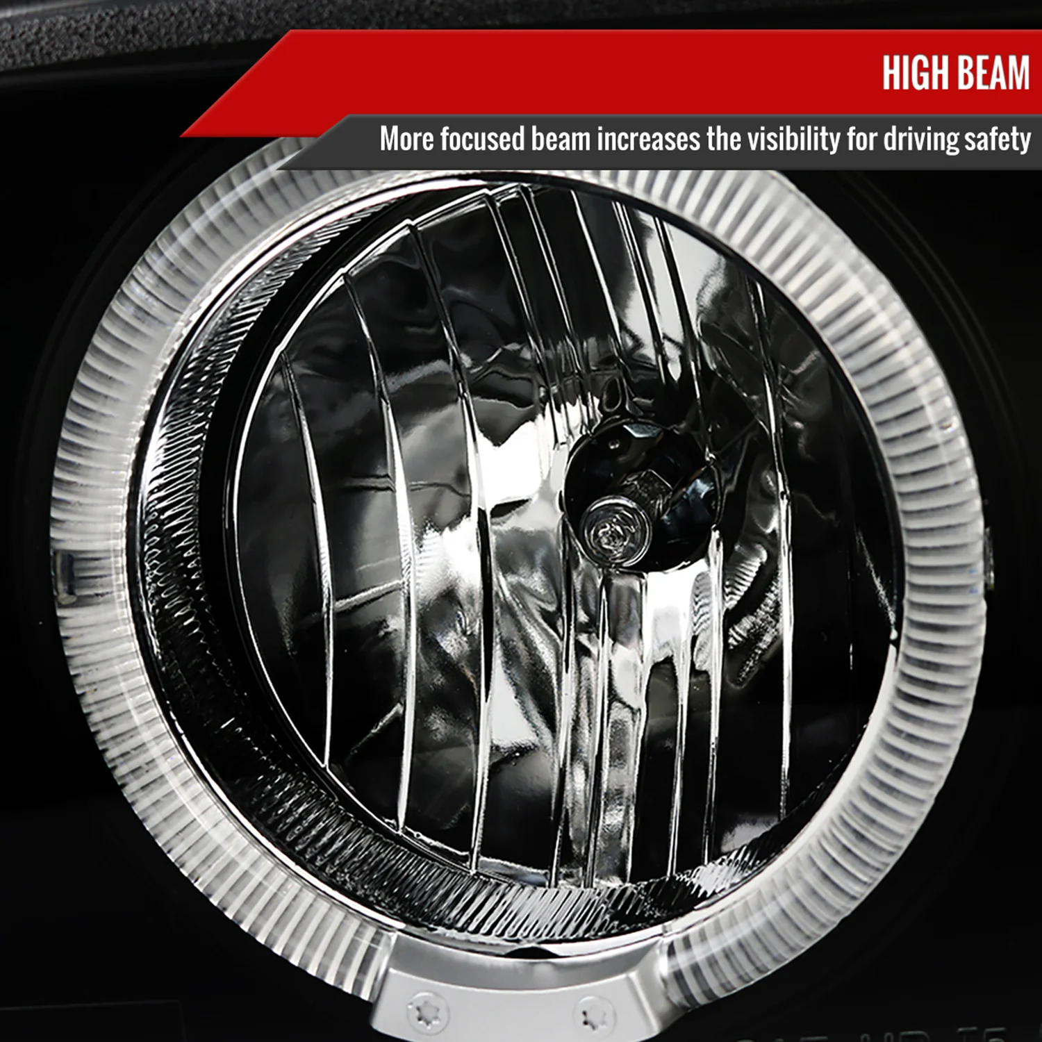 1996-2003 BMW E39 5 Series Dual Halo Projector Headlights Matte Black/Clear - Image 4