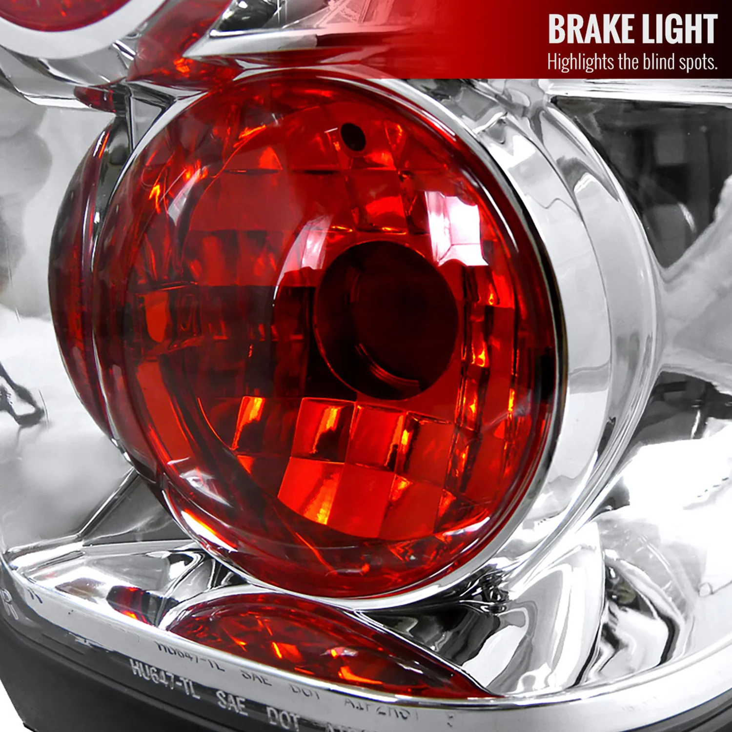 1996-2004 Nisssan Pathfinder/ Infiniti QX4 Tail Lights Chrome/Clear Lens - Image 3