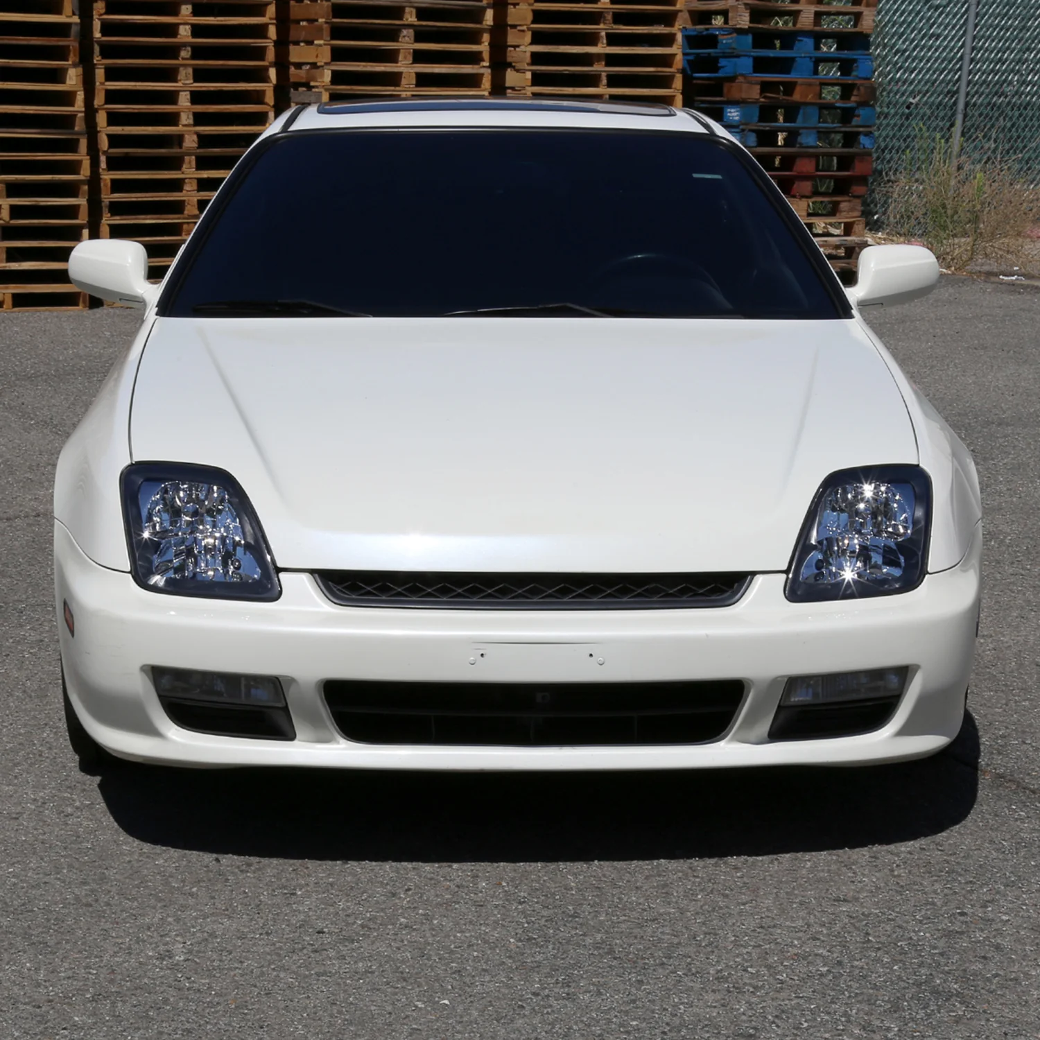 1997-2001 Honda Prelude Factory Style Headlights Matte Black/Clear Lens - Image 10