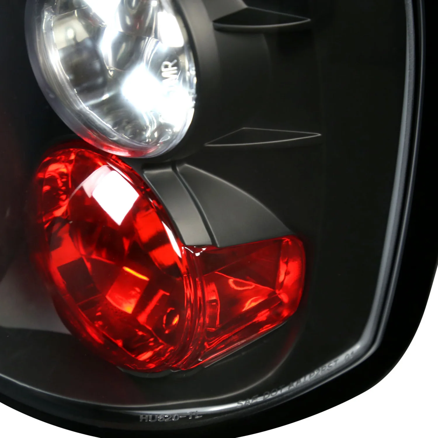 1997-2004 Dodge Dakota Tail Lights Matte Black Housing/Clear Lens - Image 6