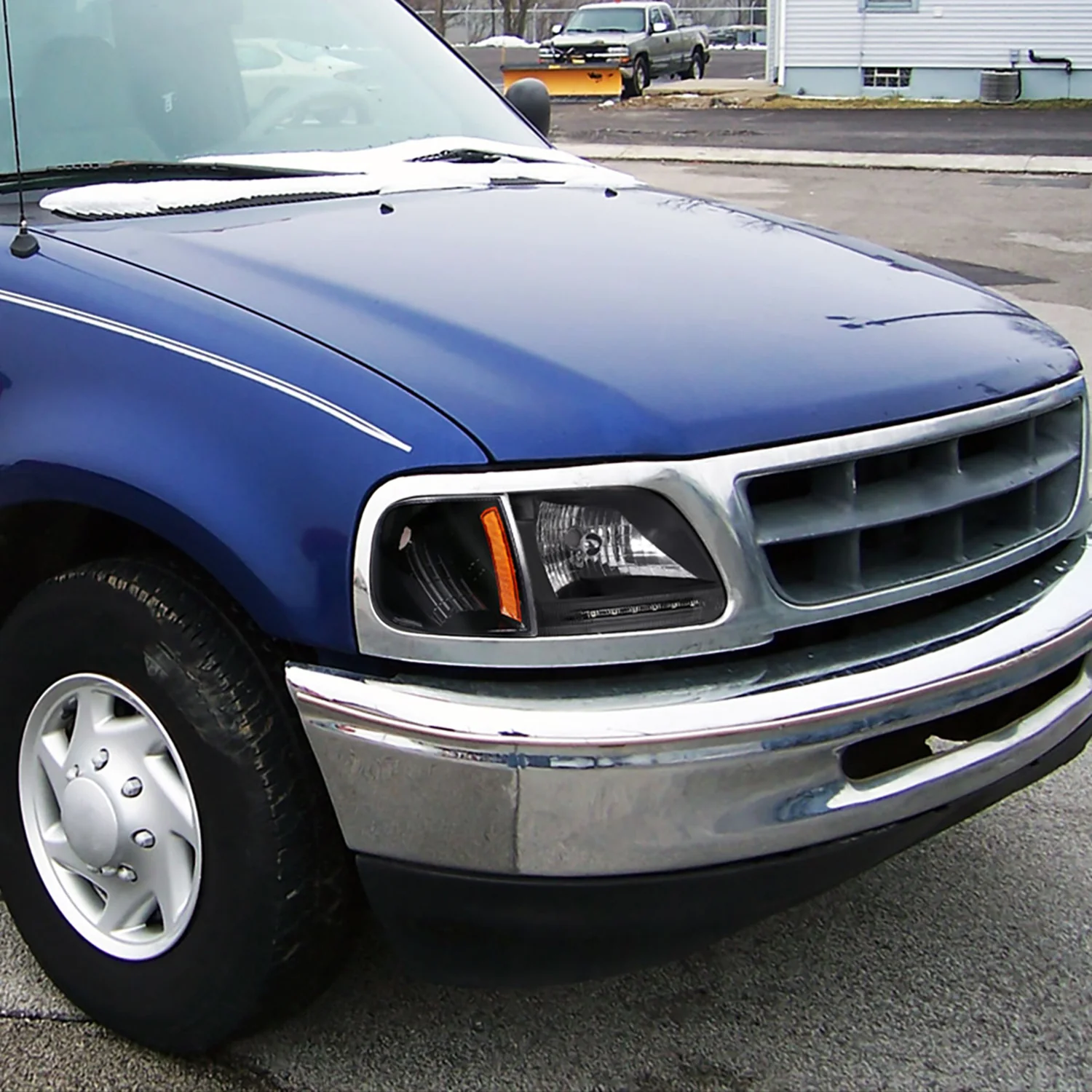 1997-2004 Ford F-150/Expedition Factory Headlights SMD LED Light Strip Black - Image 10