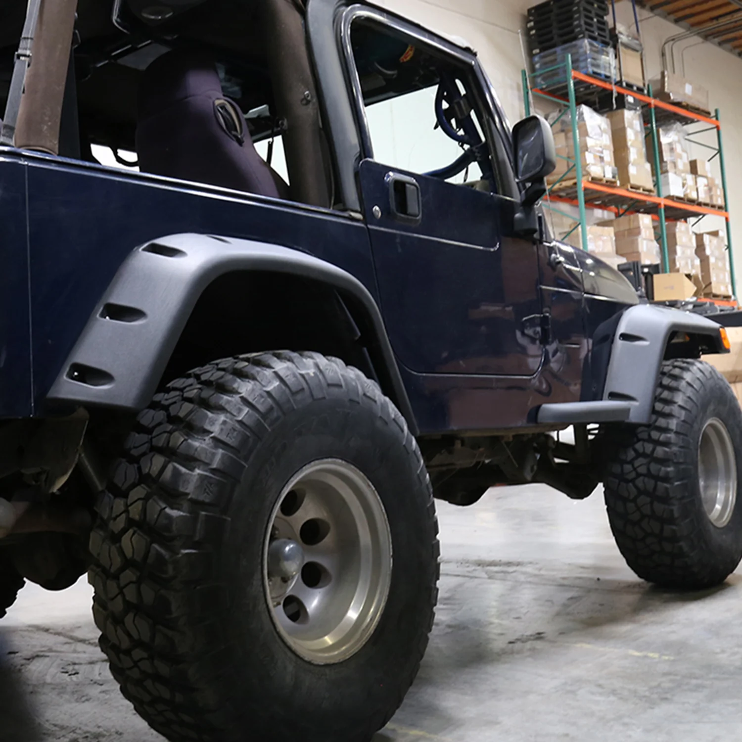 1997-2006 Jeep Wrangler TJ Textured Extended Fender Flares Wheel Protector - Image 10