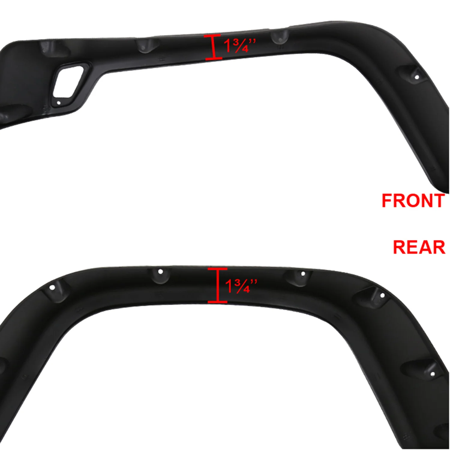 1997-2006 Jeep Wrangler TJ Textured Extended Fender Flares Wheel Protector - Image 3