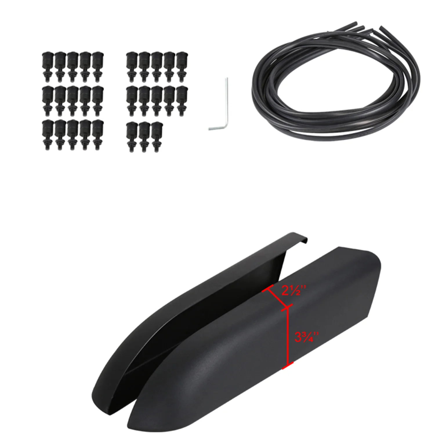 1997-2006 Jeep Wrangler TJ Textured Extended Fender Flares Wheel Protector - Image 4