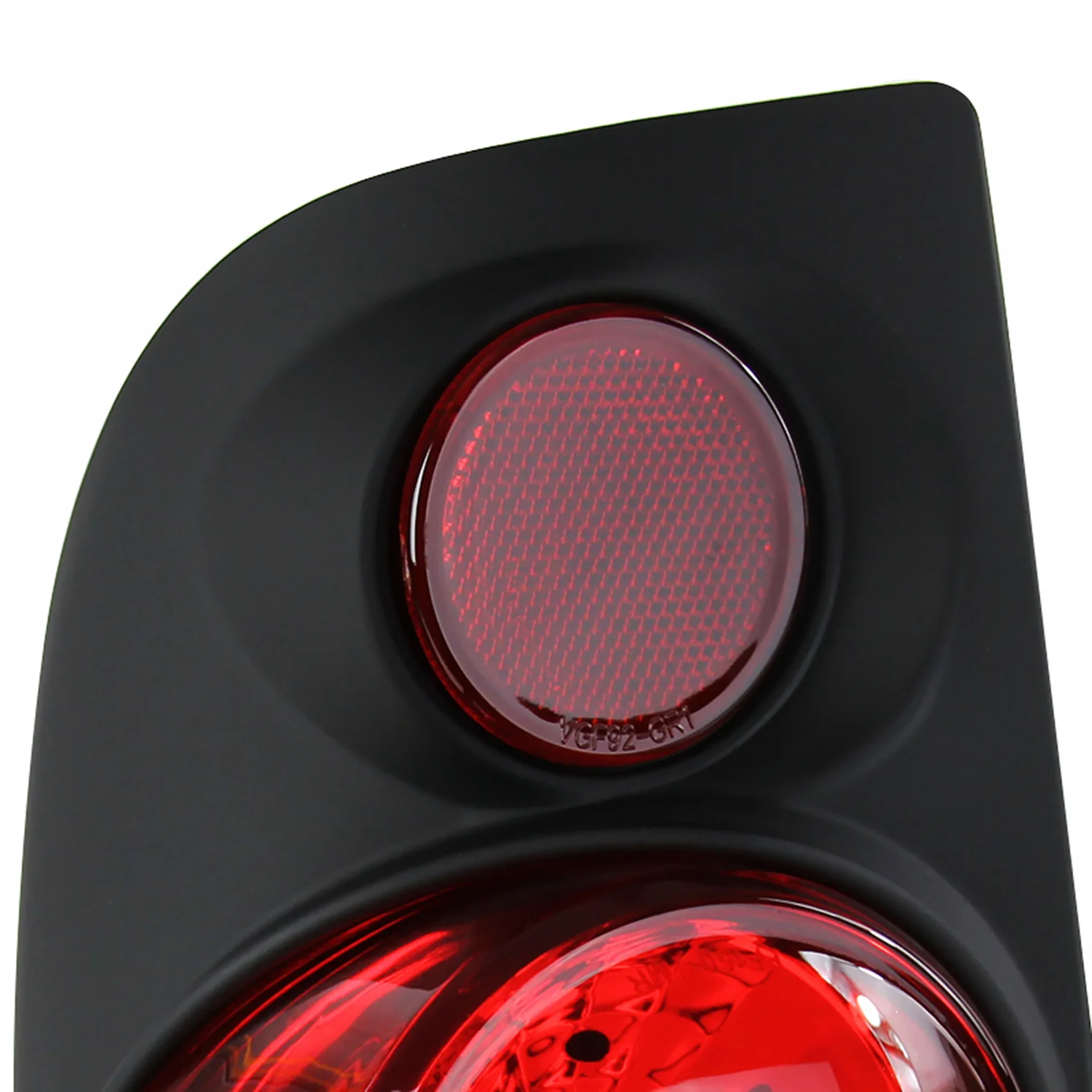 1997-2007 Ford F-150/F-250/350/450/550 Retro Tail Lights Matt Black/Clear - Image 4