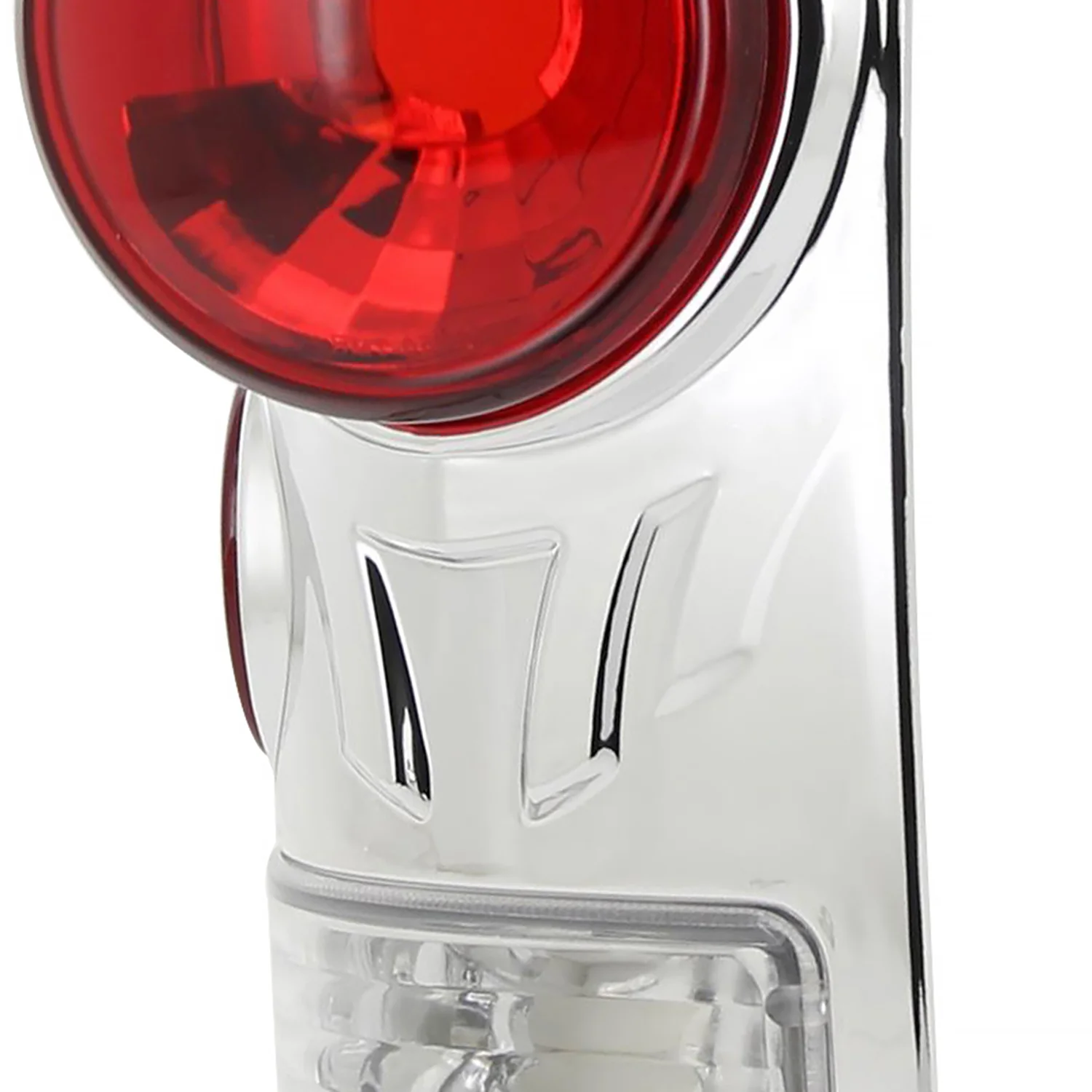 1997-2007 Ford F-150/F-250/F-350/F-450/F-550 Retro Tail Lights Chrome/Clear - Image 3