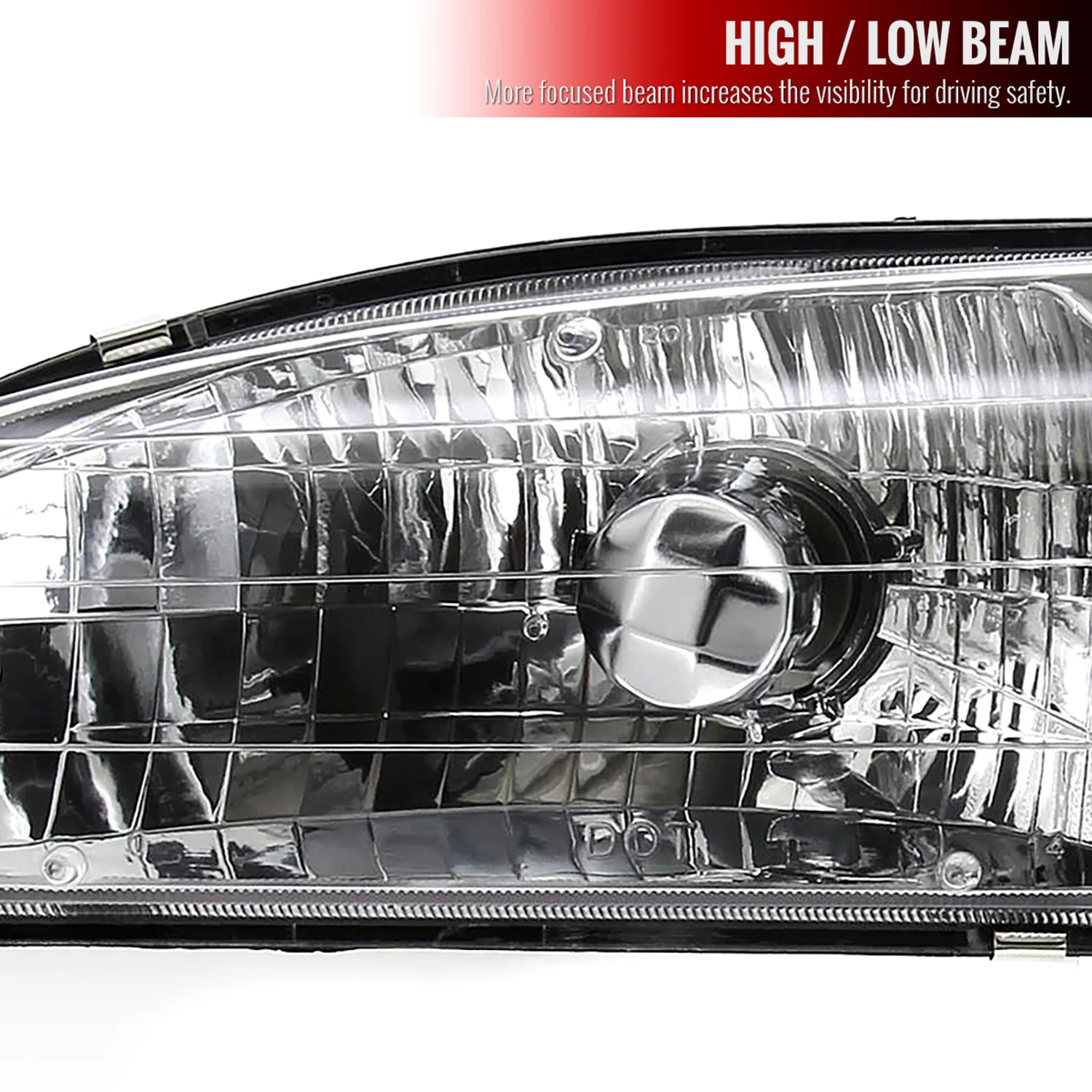 1998-2000 Toyota Corolla Factory Crystal Headlights Corner Lights&Bulbs Black - Image 2