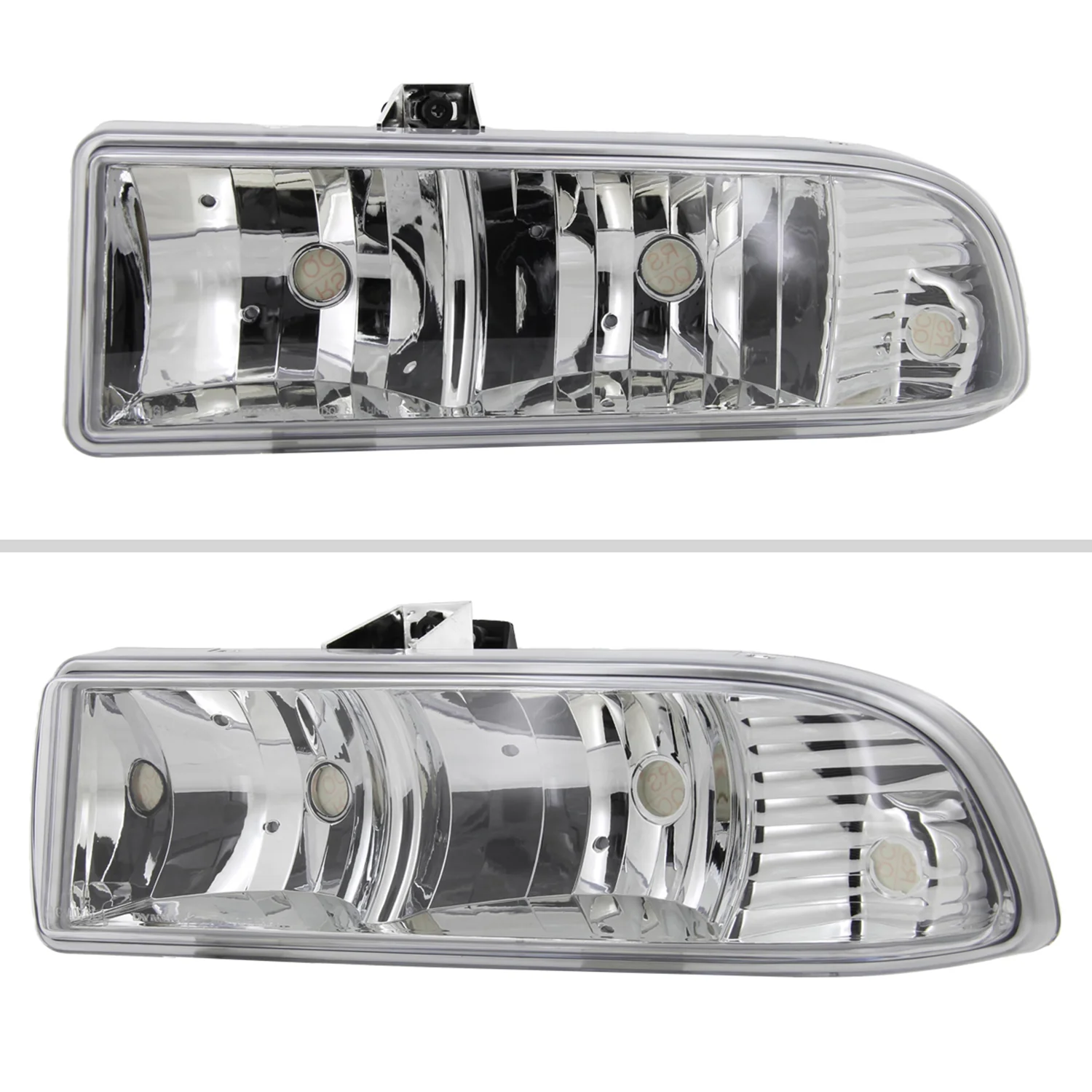 1998-2004 Chevy S10/Blazer Factory Style Headlights Chrome/Clear Lens - Image 2