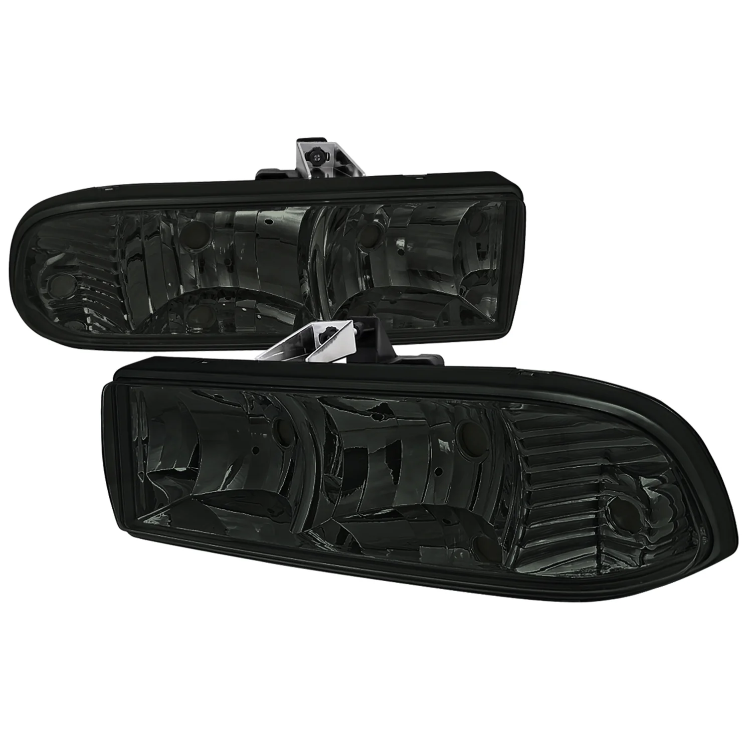 1998-2004 Chevy S10/Blazer Factory Style Headlights Chrome/Smoke Lens