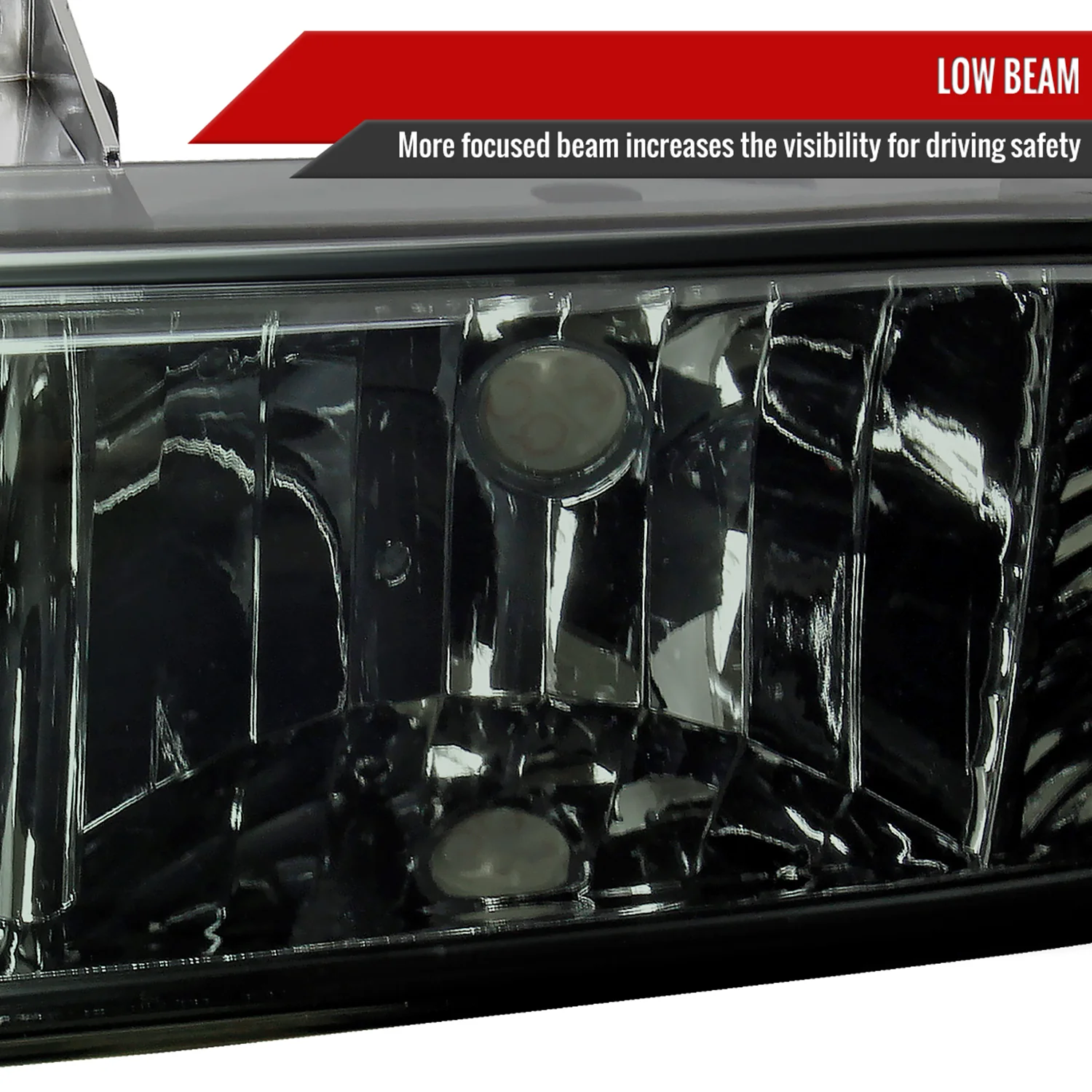1998-2004 Chevy S10/Blazer Factory Style Headlights Chrome/Smoke Lens - Image 3