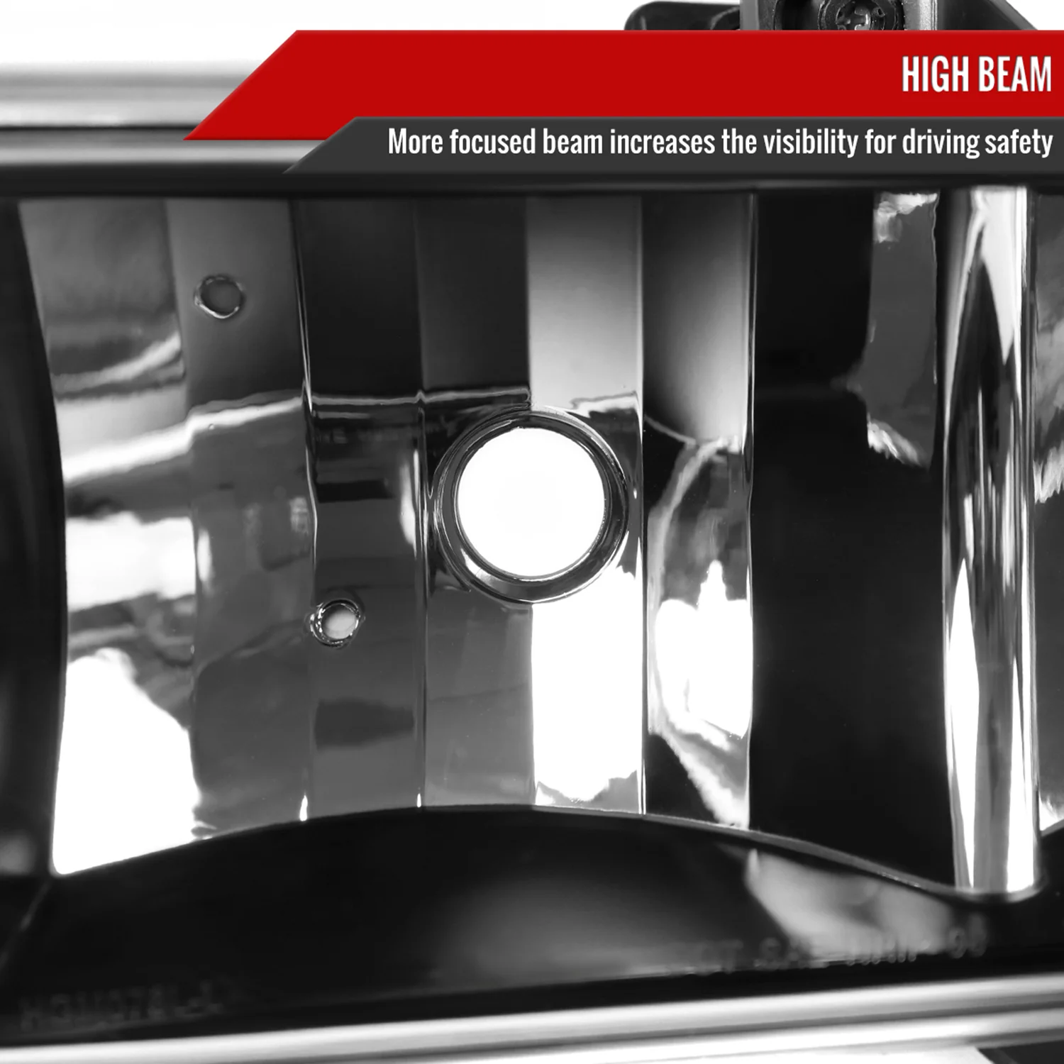 1998-2004 Chevy S10/Blazer Factory Style Headlights Matte Black/Clear Lens - Image 4