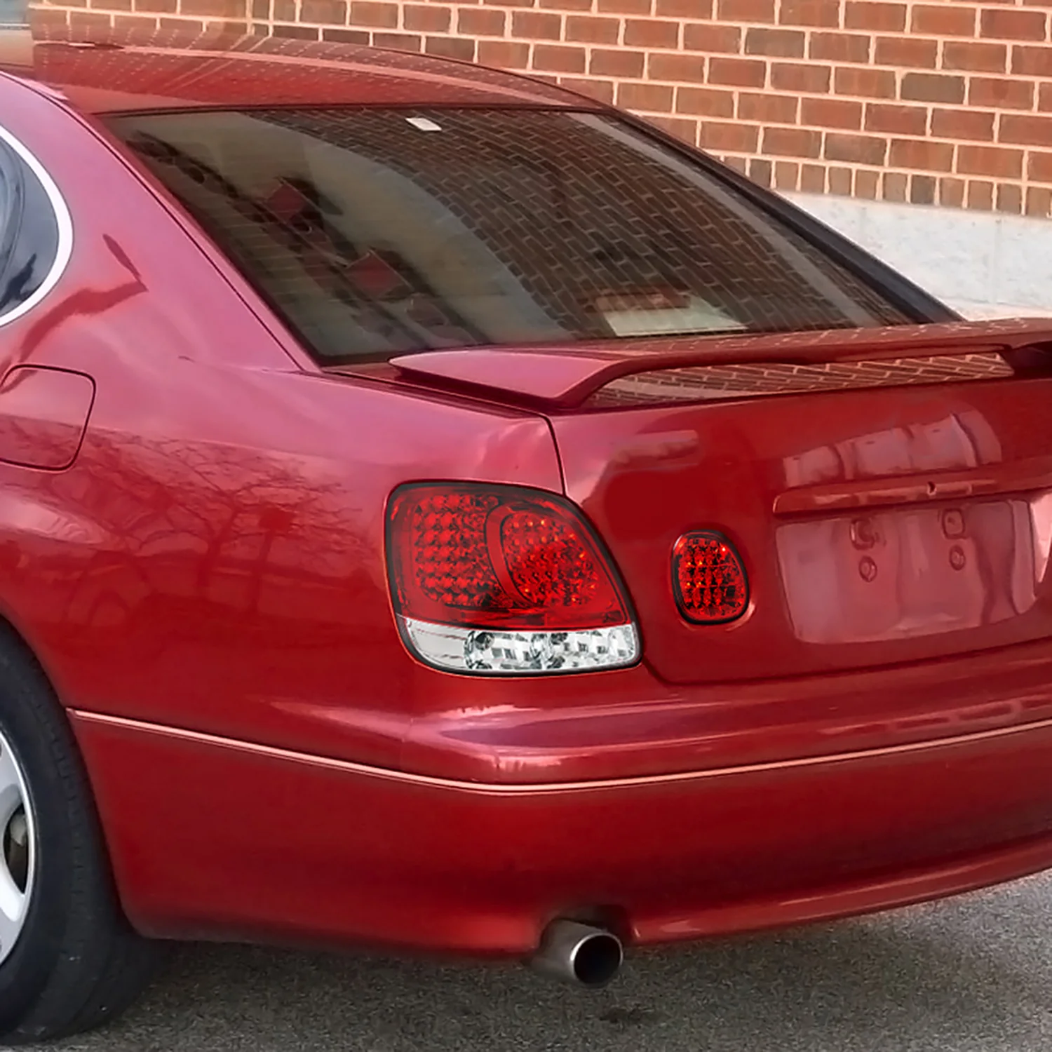 1998-2005 Lexus GS300/GS400/GS430 LED Trunk Lights Chrome Housing/Red Lens - Image 10