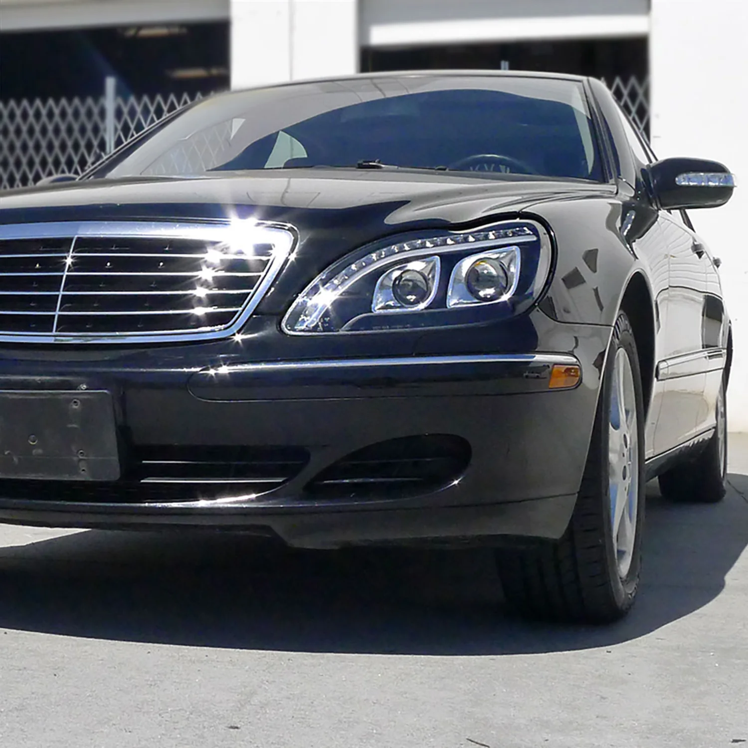 1998-2006 Mercedes Benz W220 S Class Headlights LED Light&Signal Lights Black - Image 10