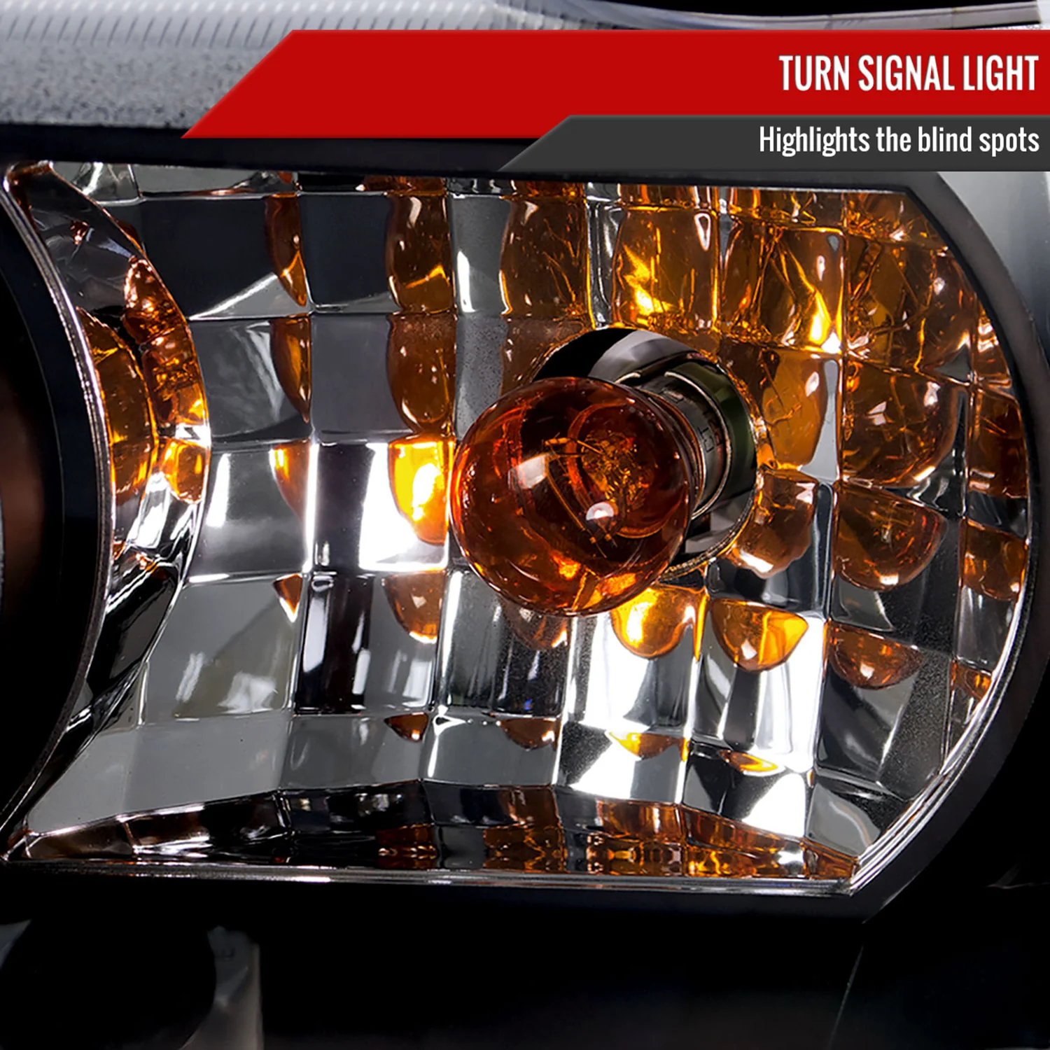 1998-2011 Ford Crown Victoria Projector Headlights LED Light Strip Matt Black - Image 6