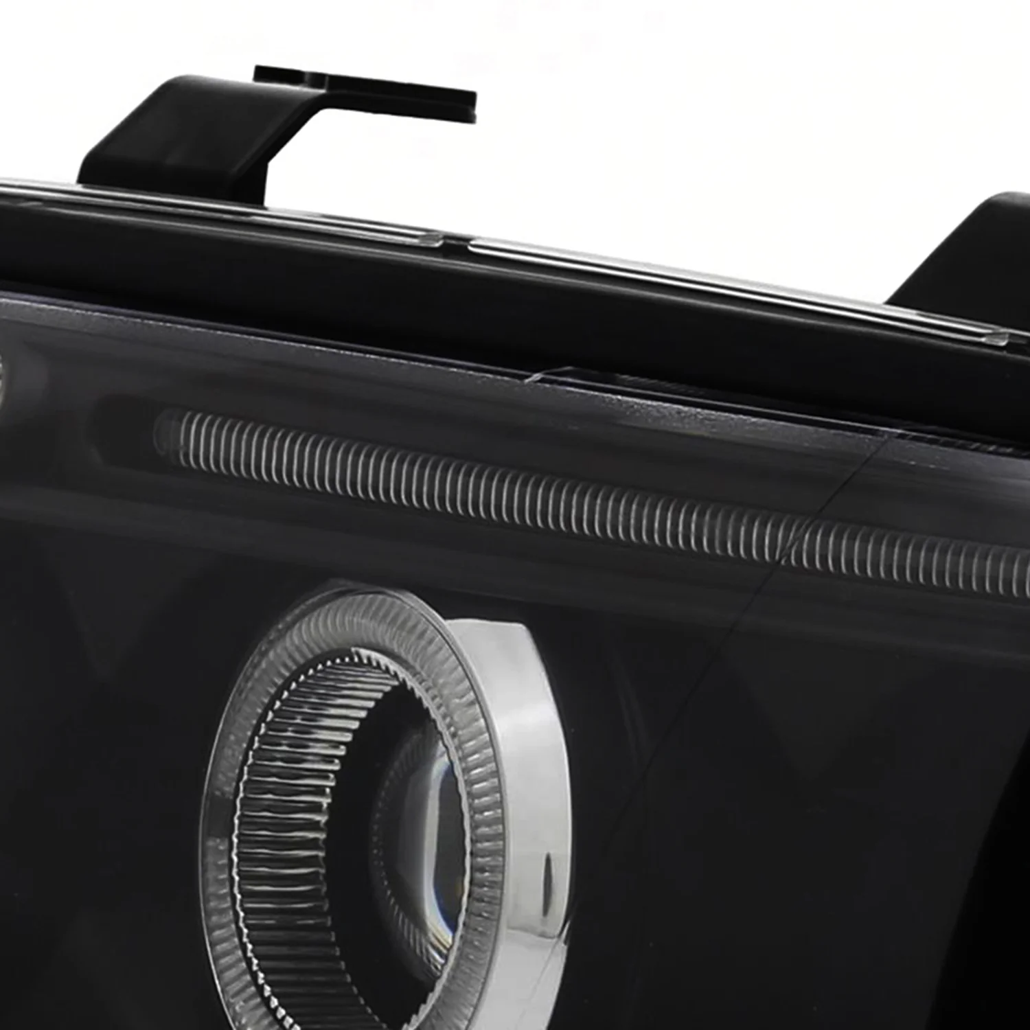 1999-2001 Audi A4/S4 Dual Halo Projector Headlights Matte Black/Clear Lens - Image 7
