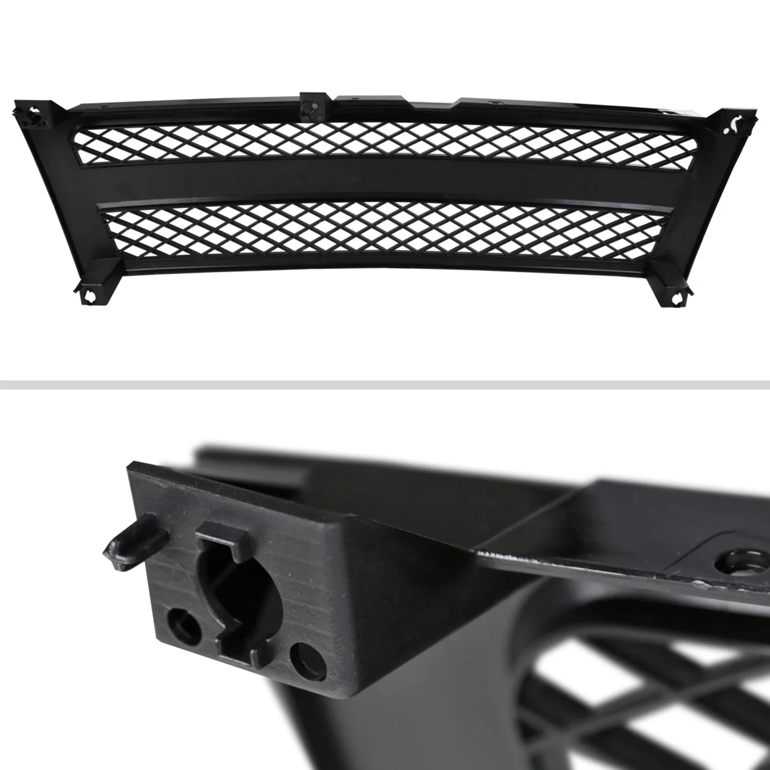 1999-2002 Chevrolet Silverado Black ABS V2 Mesh Grille - Image 7