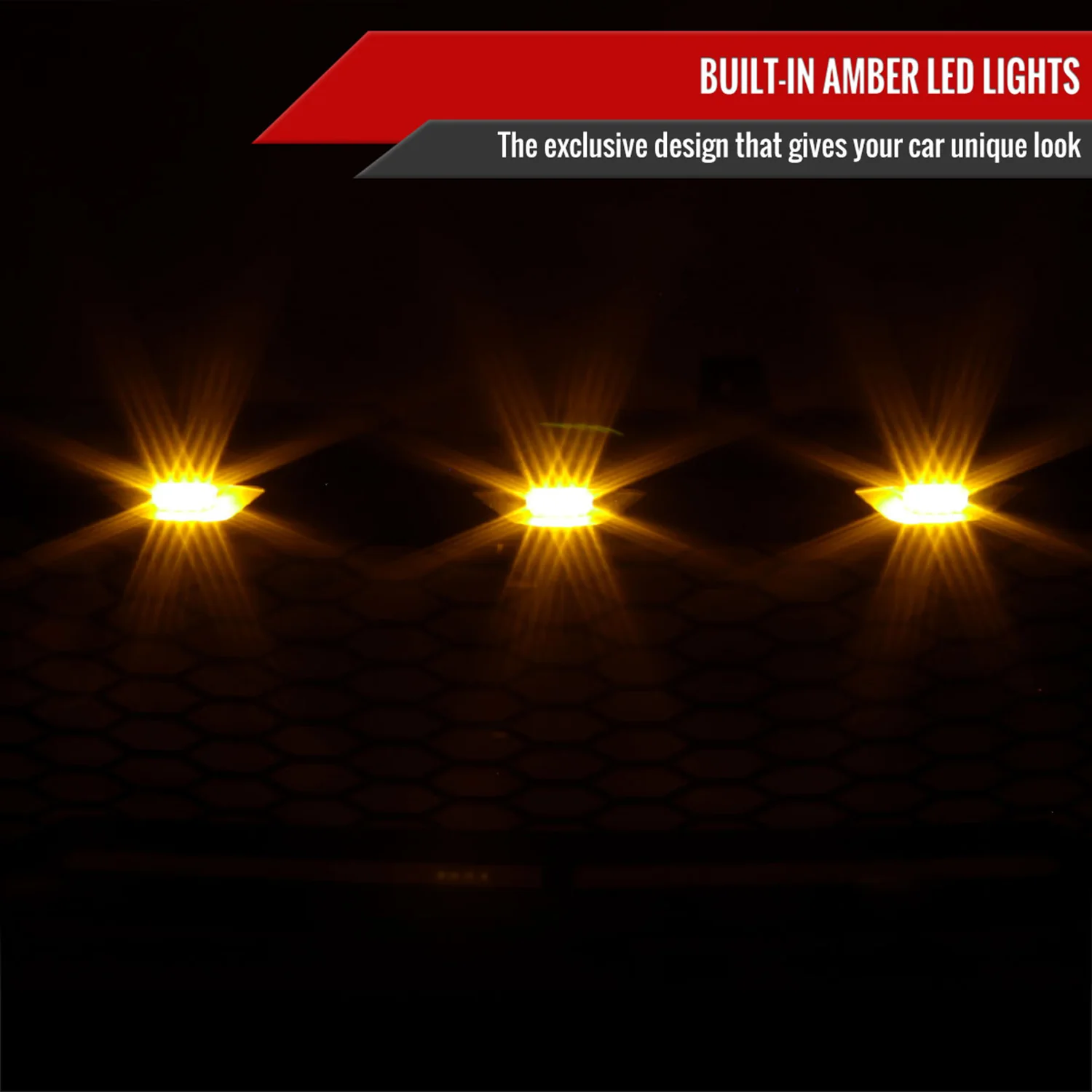 1999-2002 Chevy Silverado 1500 00-2006 Tahoe Suburban Mesh Grille & LED Lamps - Image 2