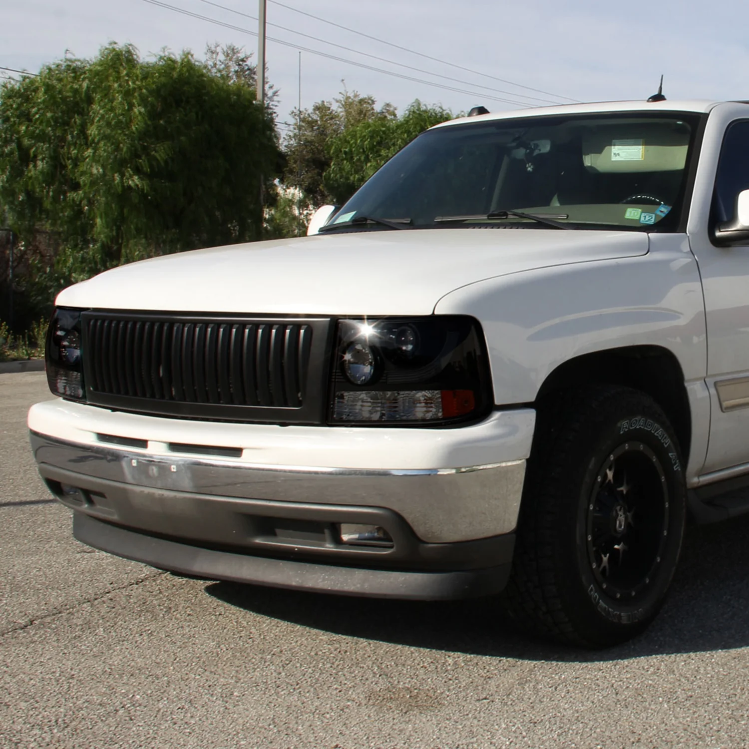 1999-2002 Chevy Silverado 1500 2500/Tahoe Suburban Headlights Bumper Smoke - Image 9