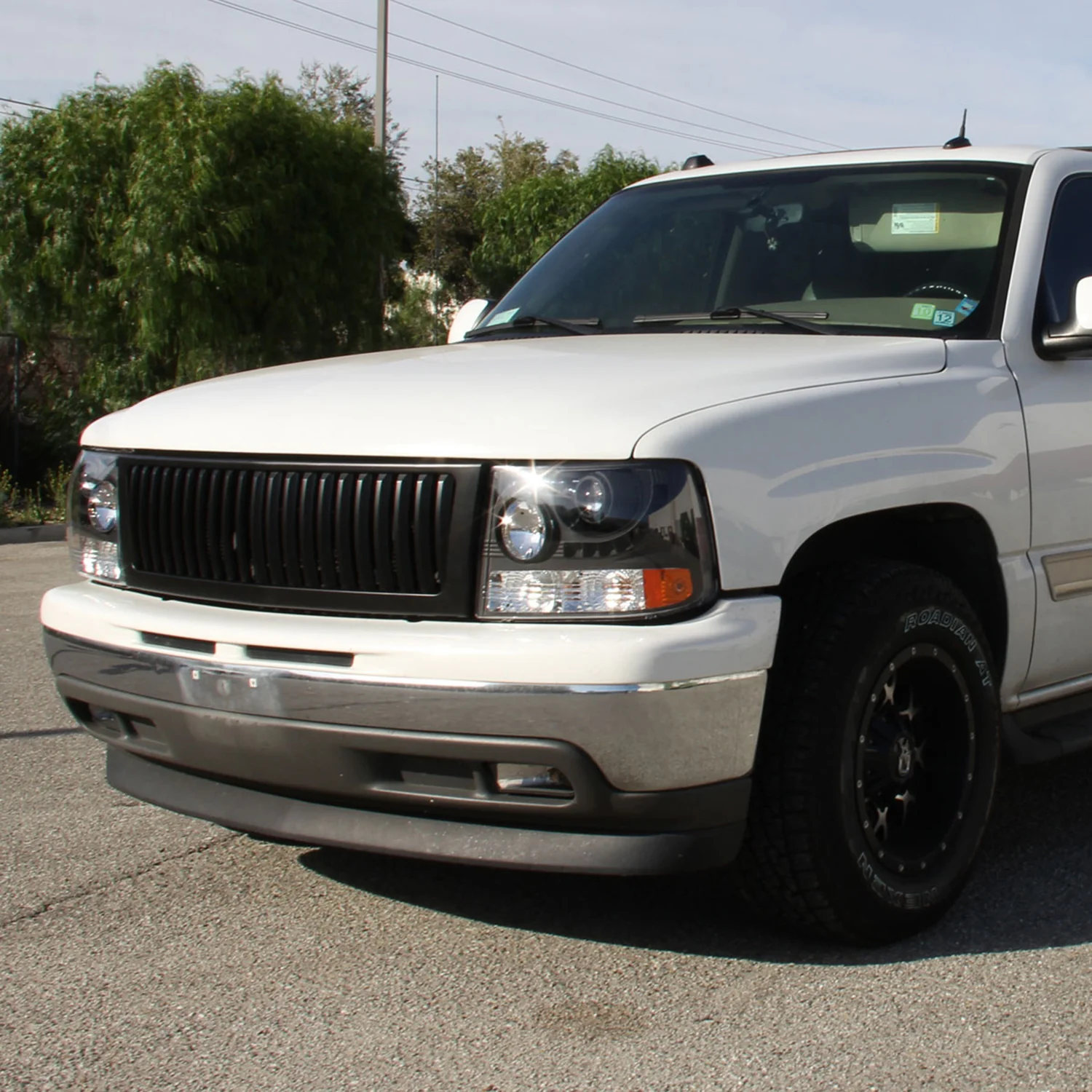 1999-2002 Chevy Silverado 1500 2500/Tahoe Suburban Headlights LED Light Black - Image 9