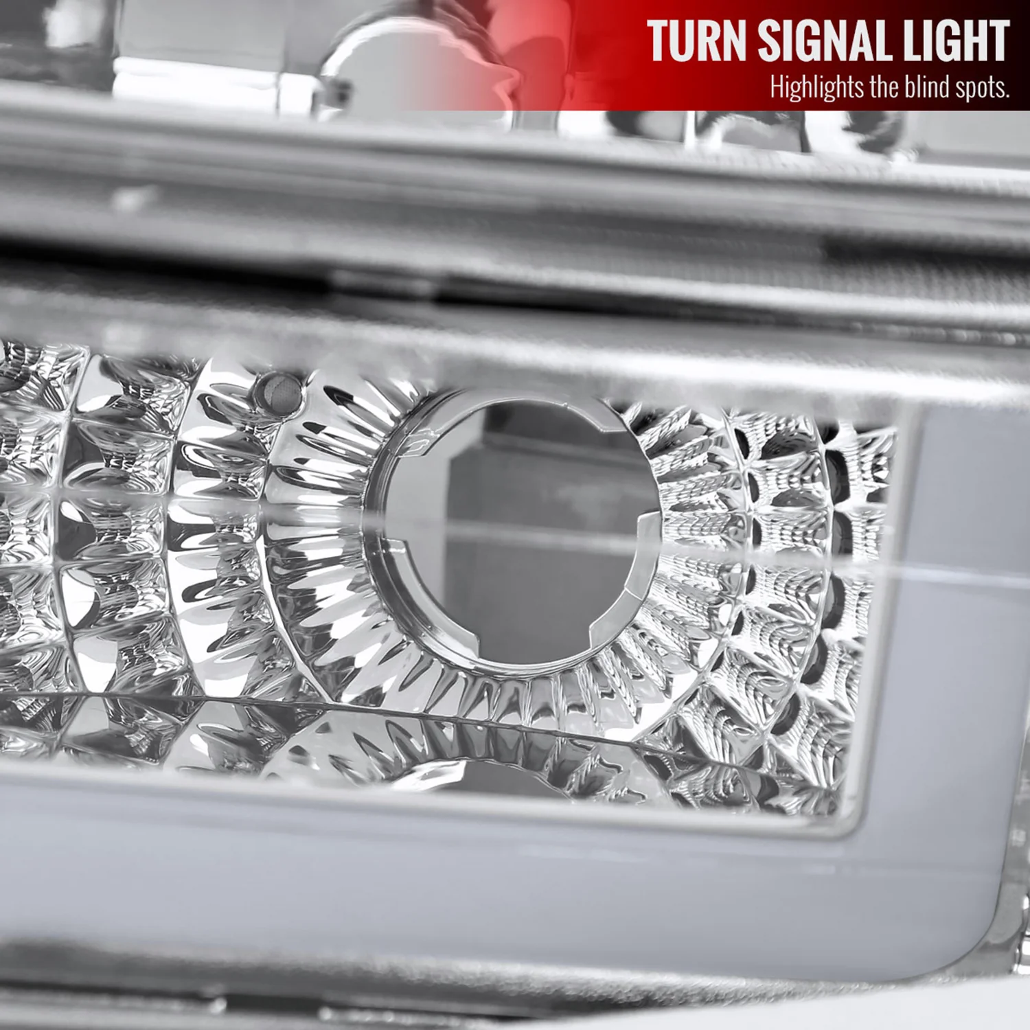 1999-2002 Chevy Silverado 1500 2500 /Tahoe Suburban LED Headlights Chrome - Image 5