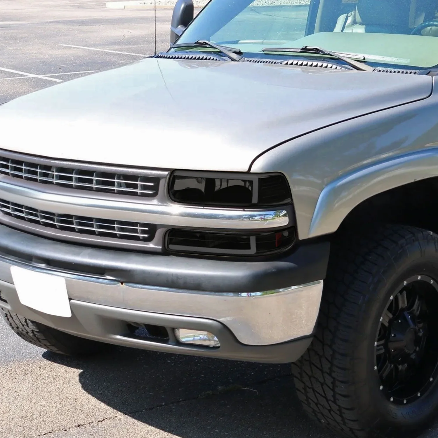1999-2002 Chevy Silverado 1500 2500 /Tahoe Suburban LED Headlights Smoke - Image 10