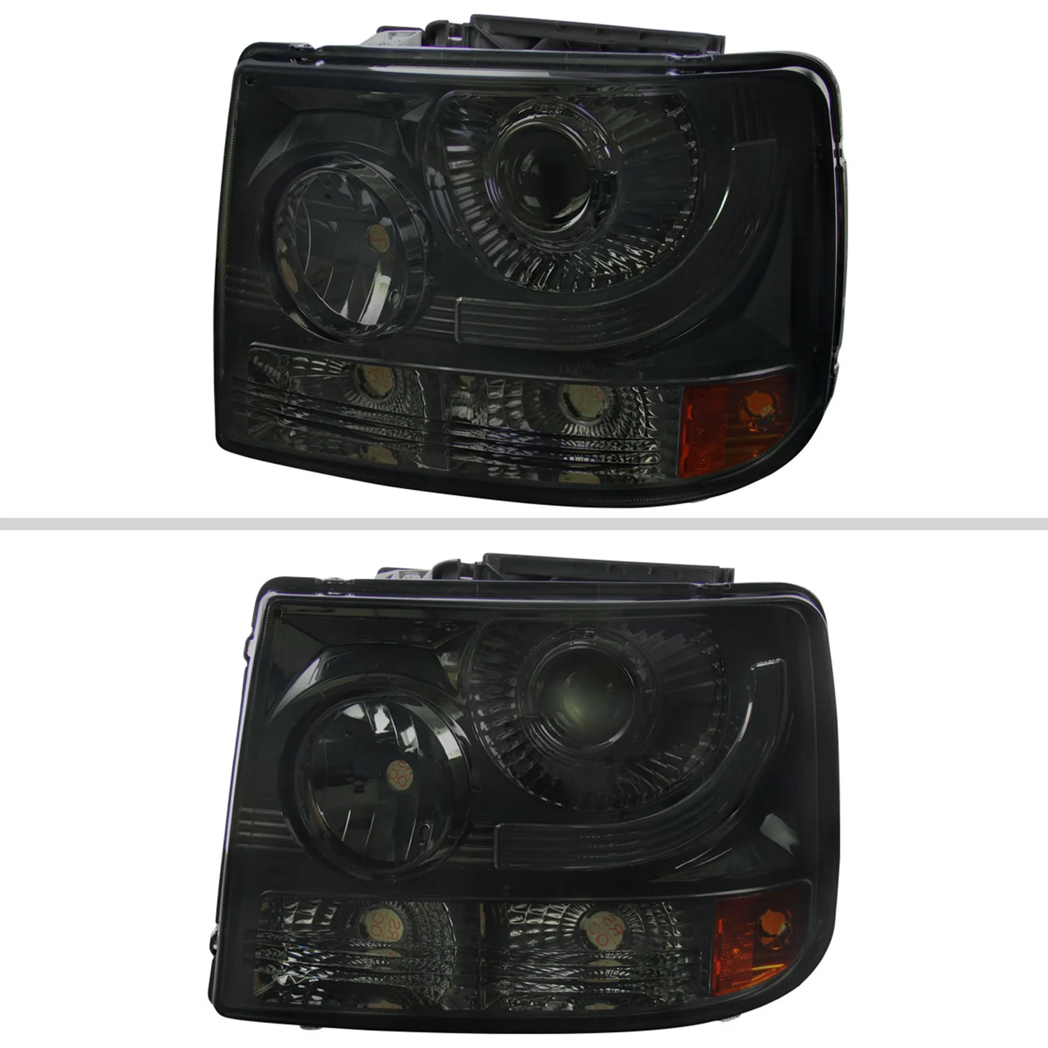 1999-2002 Chevy Silverado 1500 2500/Tahoe Suburban Projector Headlights Smoke - Image 2