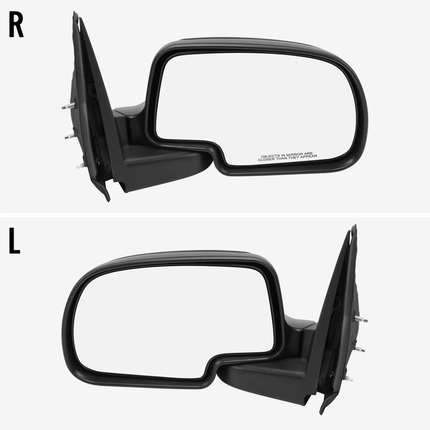 1999-2002 Chevy Silverado/Suburban/Sierra/Yukon Black Passenger Side Mirror - Image 3