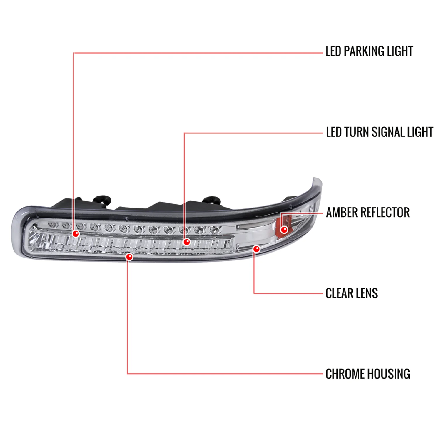 1999-2002 Chevy Silverado/ Tahoe/Suburban Dual Halo Headlights LED Chrome - Image 10