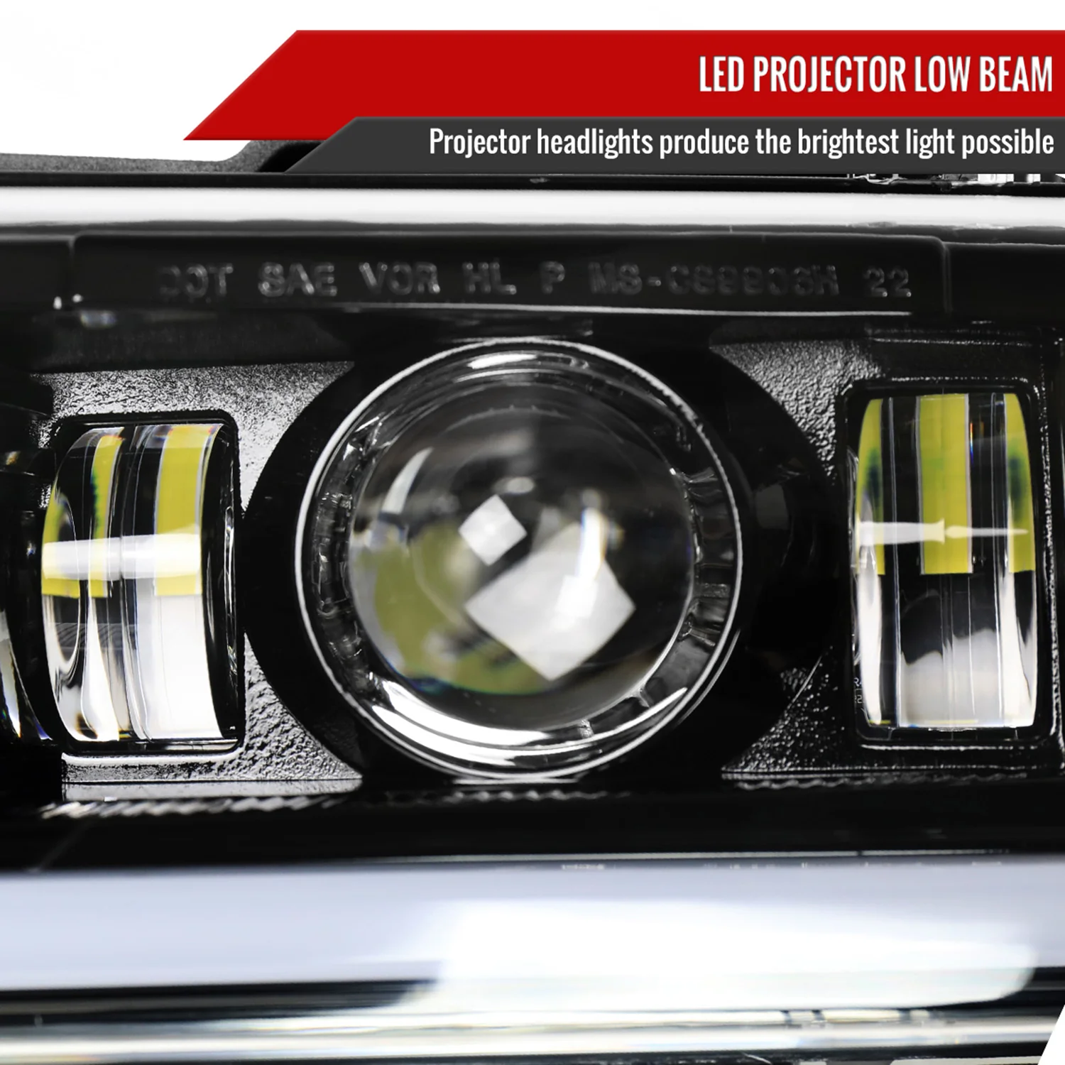 1999-2002 Chevy Silverado /Tahoe / Suburban LED DRL Headlights Bumper Lights - Image 3