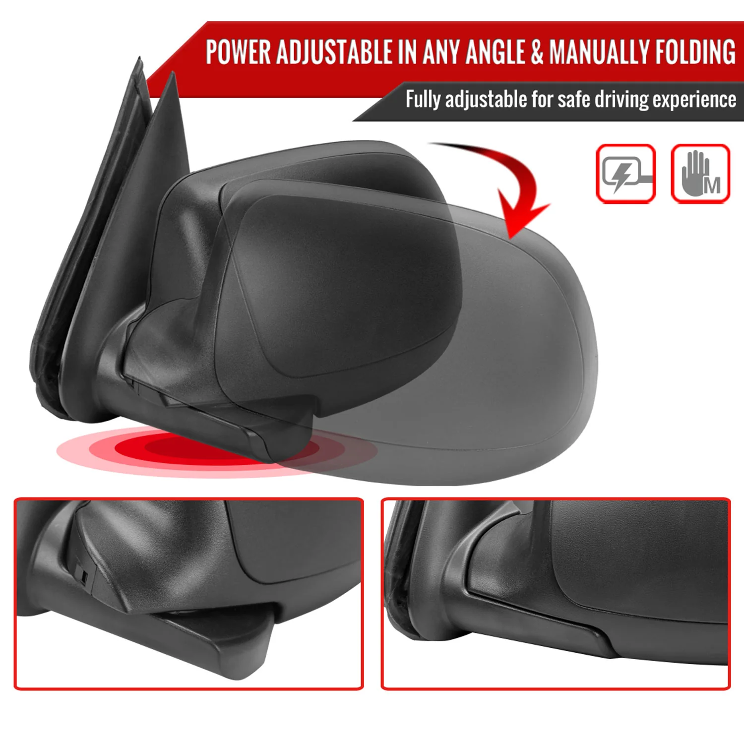1999-2002 Chevy Silverado/Tahoe/Suburban/Sierra/Yukon Heated Side Mirrors - Image 2
