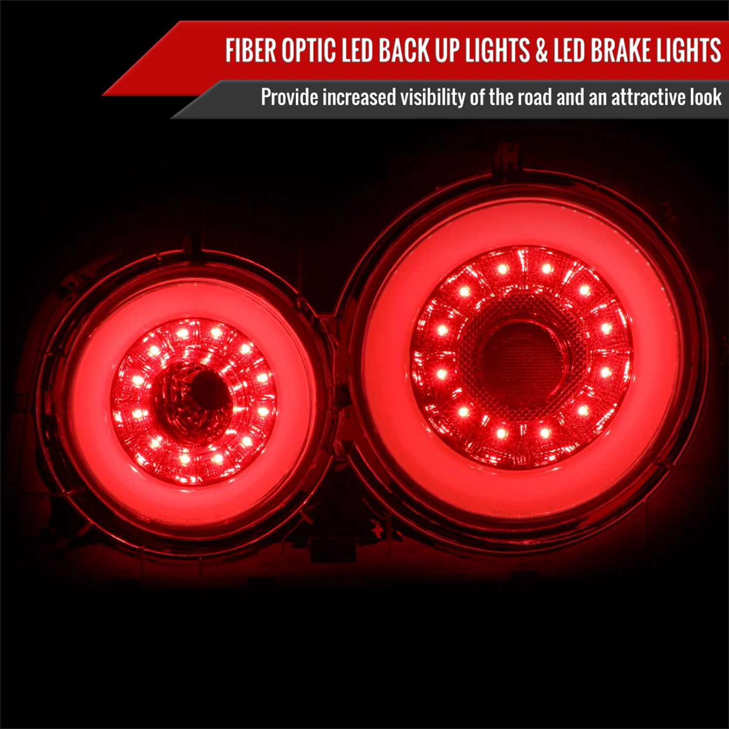 1999-2002 Nissan Skyline GT R34 JDM Red LED Tail Lights Chrome/Red Lens - Image 2