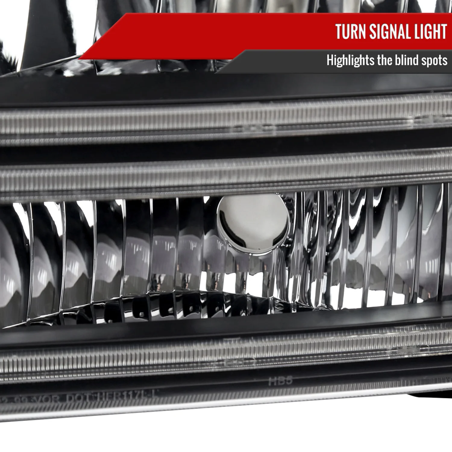 1999-2004 Ford F-250/350/450/550/Excursion Headlights Dual LED C-Bar Black - Image 5