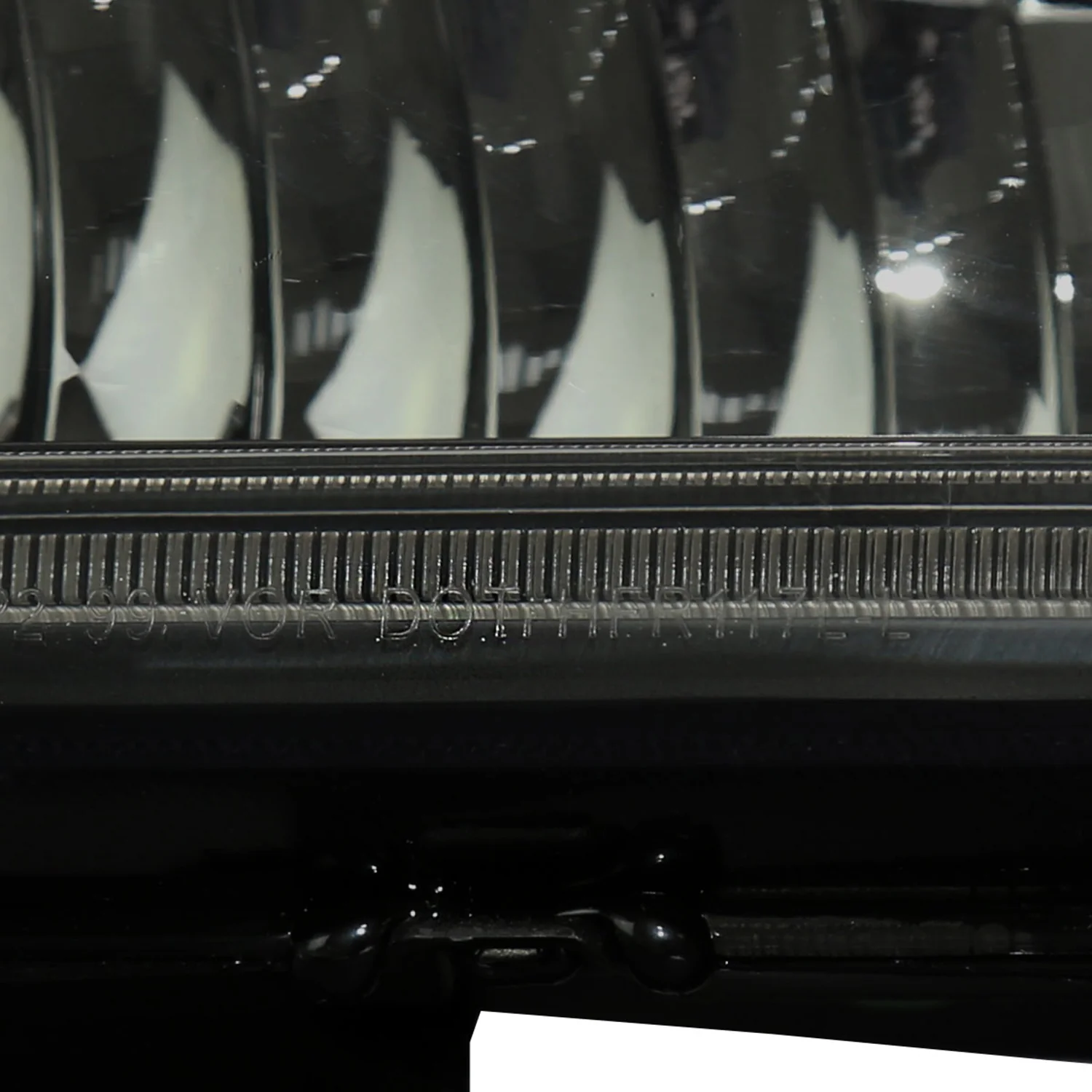 1999-2004 Ford F-250/350/450/550/Excursion Headlights Dual LED C-Bar Jet Black - Image 7