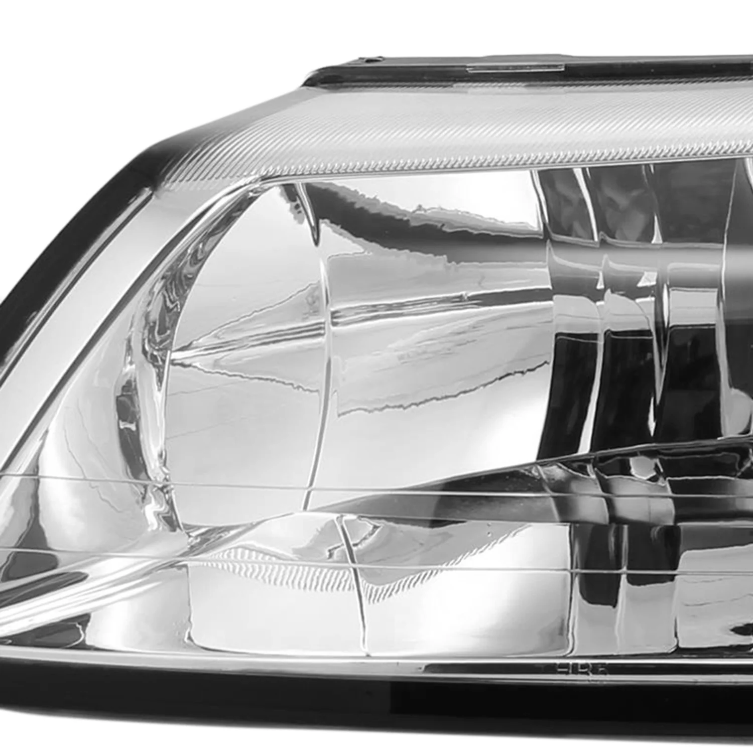1999-2004 Ford Mustang Factory Headlights w/Amber Reflectors Chrome/Clear - Image 3