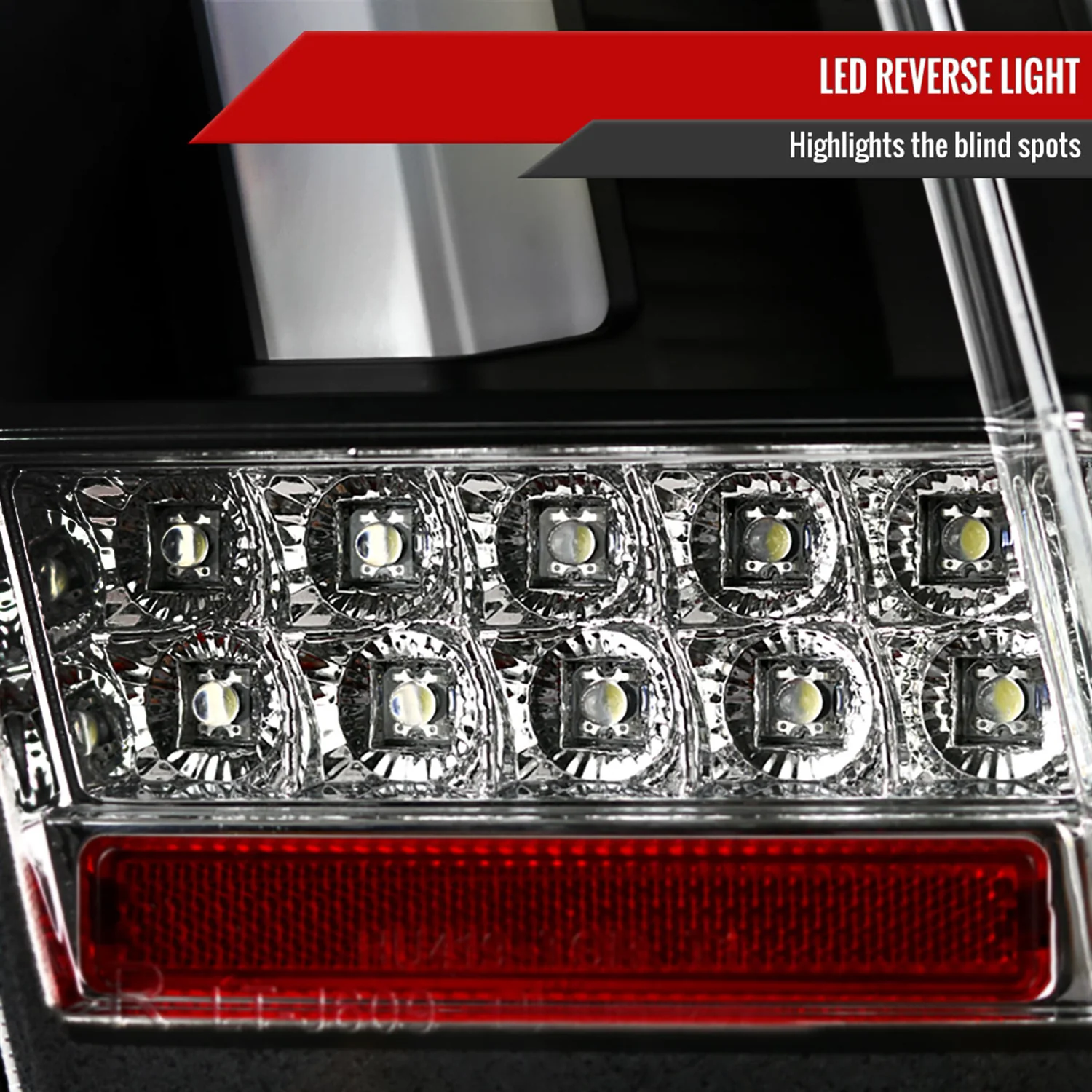 1999-2004 Ford Mustang Sequential LED Tail Lights Matte Black/Clear Lens - Image 5