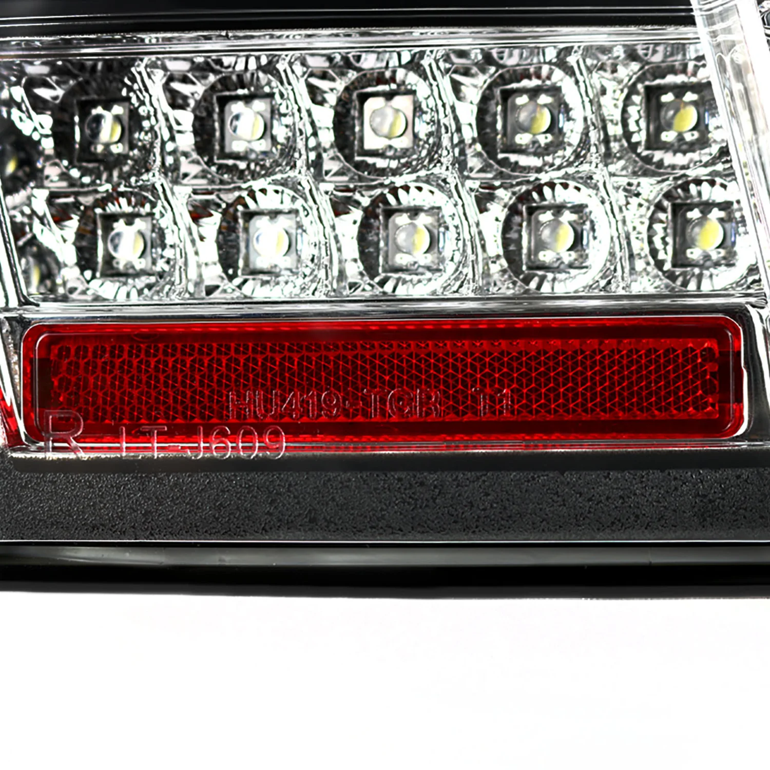 1999-2004 Ford Mustang Sequential LED Tail Lights Matte Black/Clear Lens - Image 6
