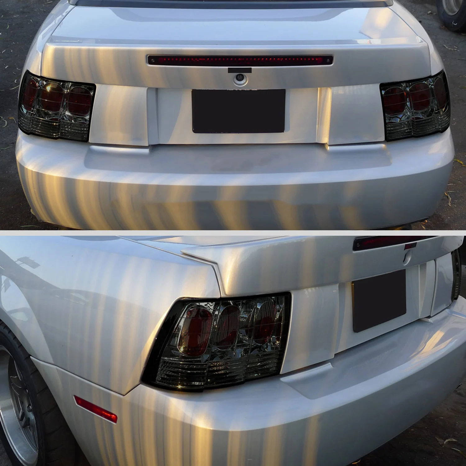 1999-2004 Ford Mustang Tail Lights Chrome Housing/Smoke Lens - Image 10