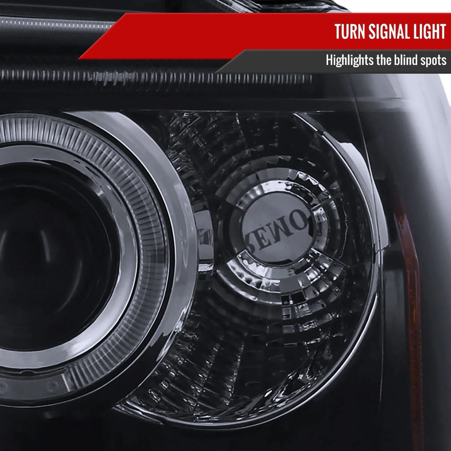 1999-2004 Jeep Grand Cherokee Dual Halo Projector Headlights Black/Smoke - Image 6