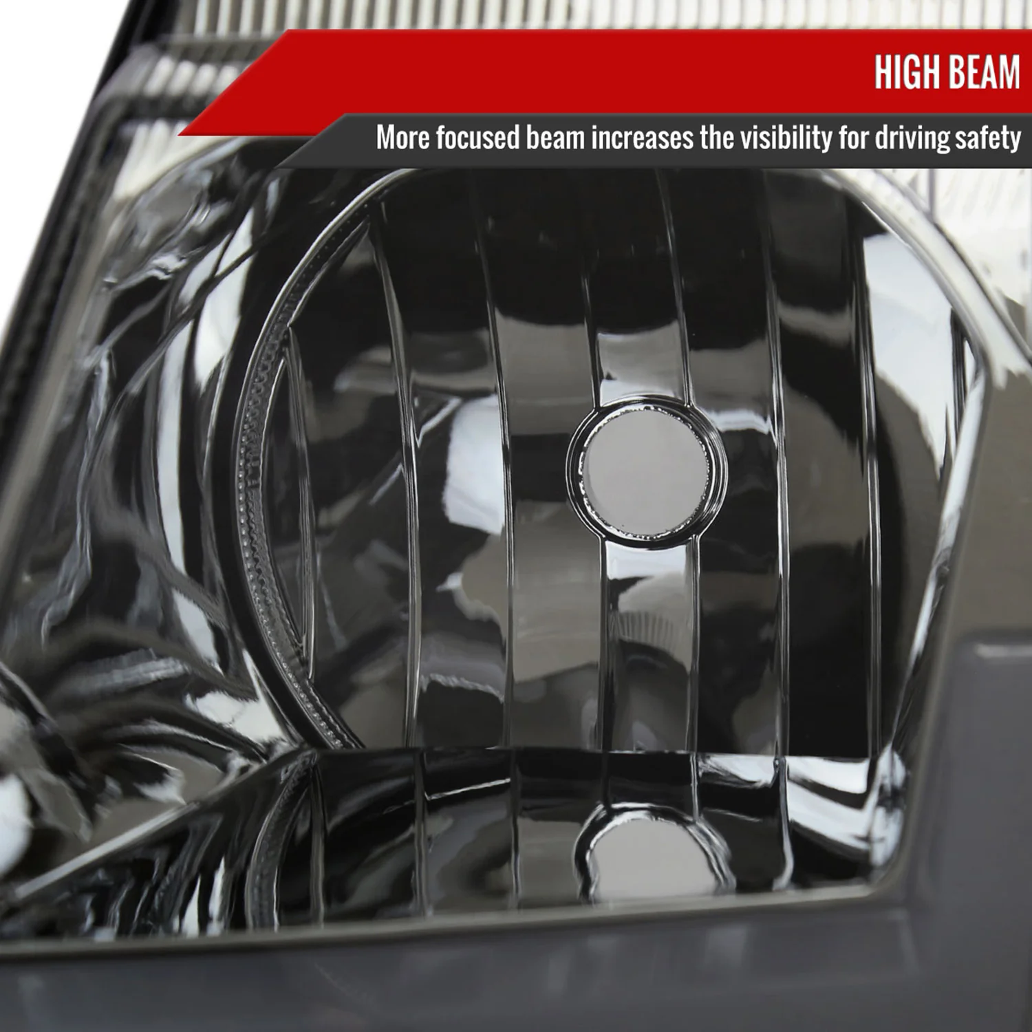 1999-2004 Jeep Grand Cherokee Factory Dual LED Bar Headlights Chrome/Smoke - Image 4