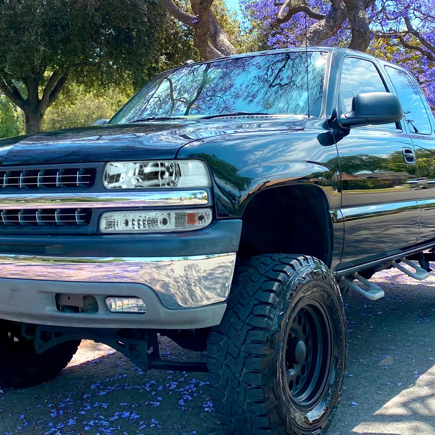 1999-2006 Chevy Silverado/Tahoe/Suburban Factory Style Headlights Chrome/Clear - Image 10