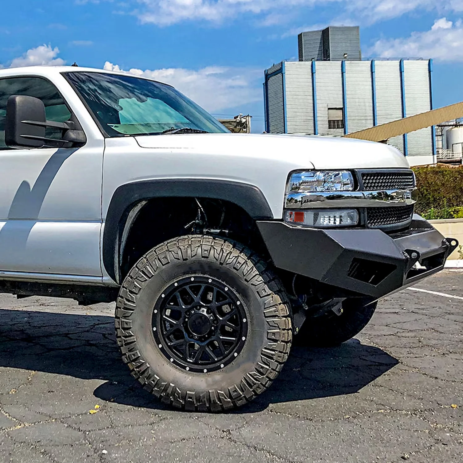 1999-2006 Chevy Silverado/Tahoe/Suburban Factory Style Headlights Chrome/Clear - Image 9