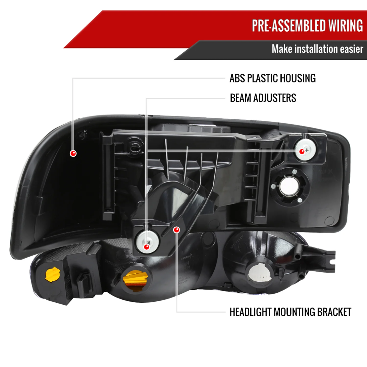 1999-2006 GMC Sierra 1500/2500/3500 Yukon/ XL Headlights&Bumper Lights Smoke - Image 7