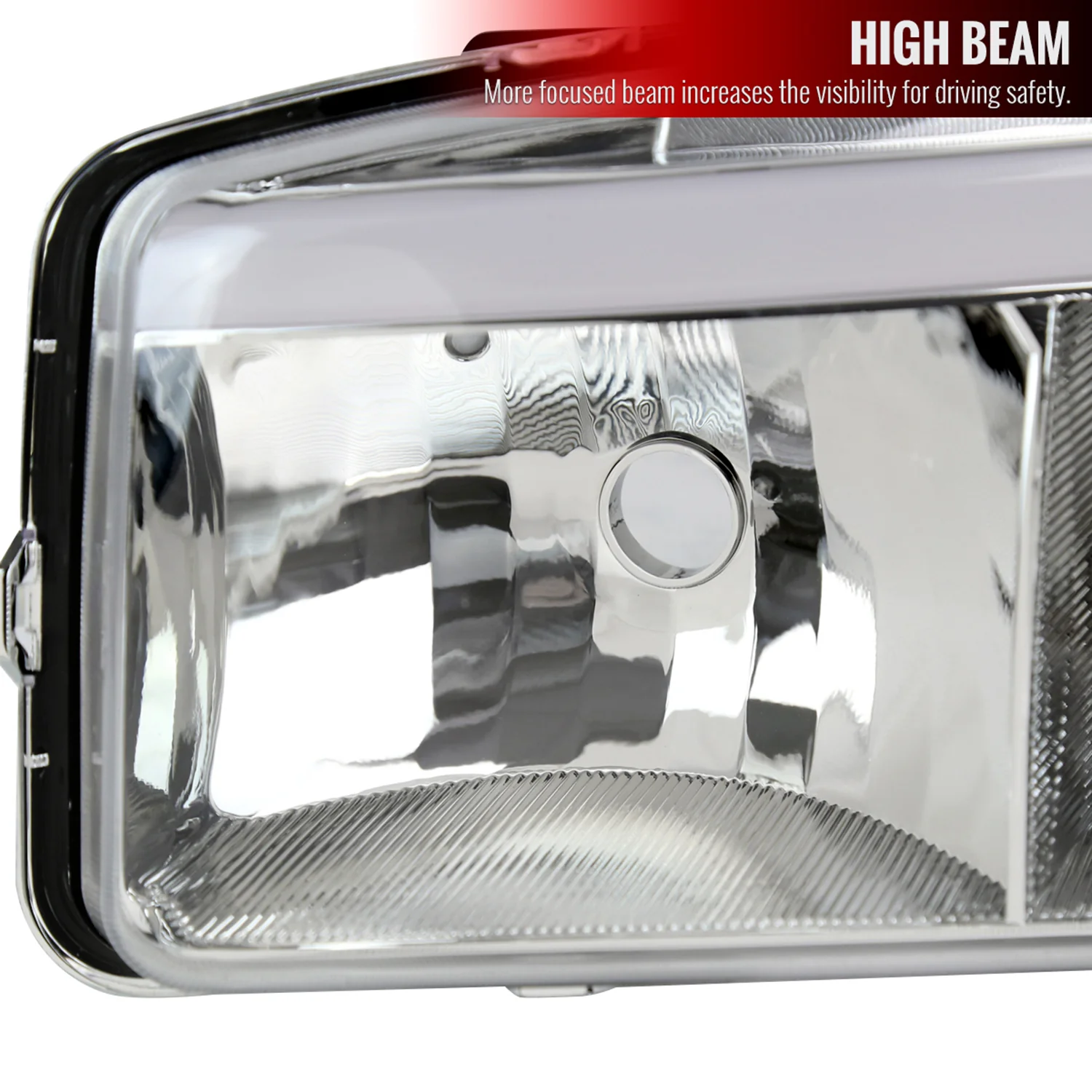 1999-2006 GMC Sierra Sierra Yukon/XL Headlights & Signal Bumper Lights Chrome - Image 4