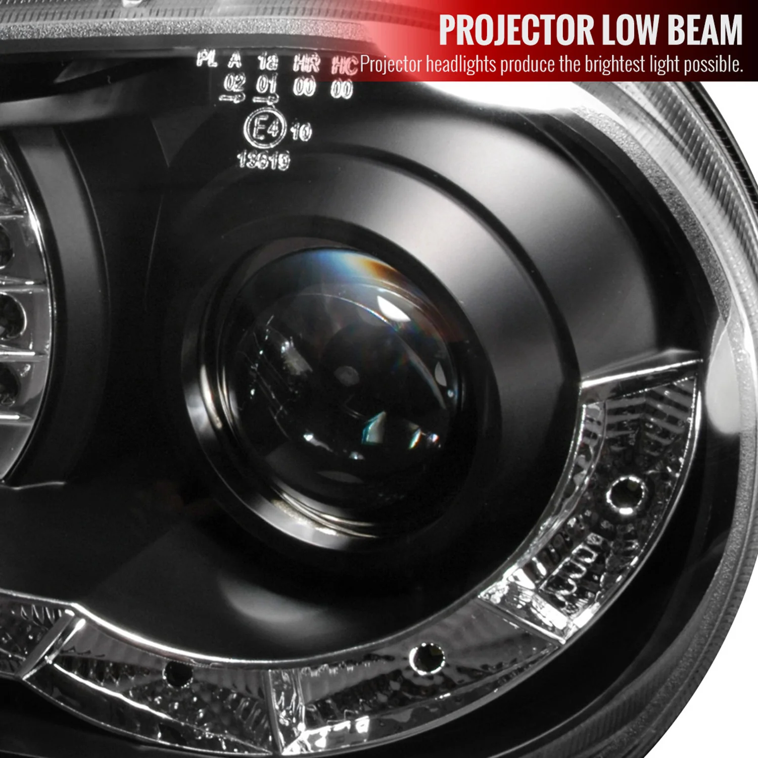 1999-2006 VW Golf Mk4 GTI/R32 Cabrio Headlights R8 LED Light&LED Signal Black - Image 3