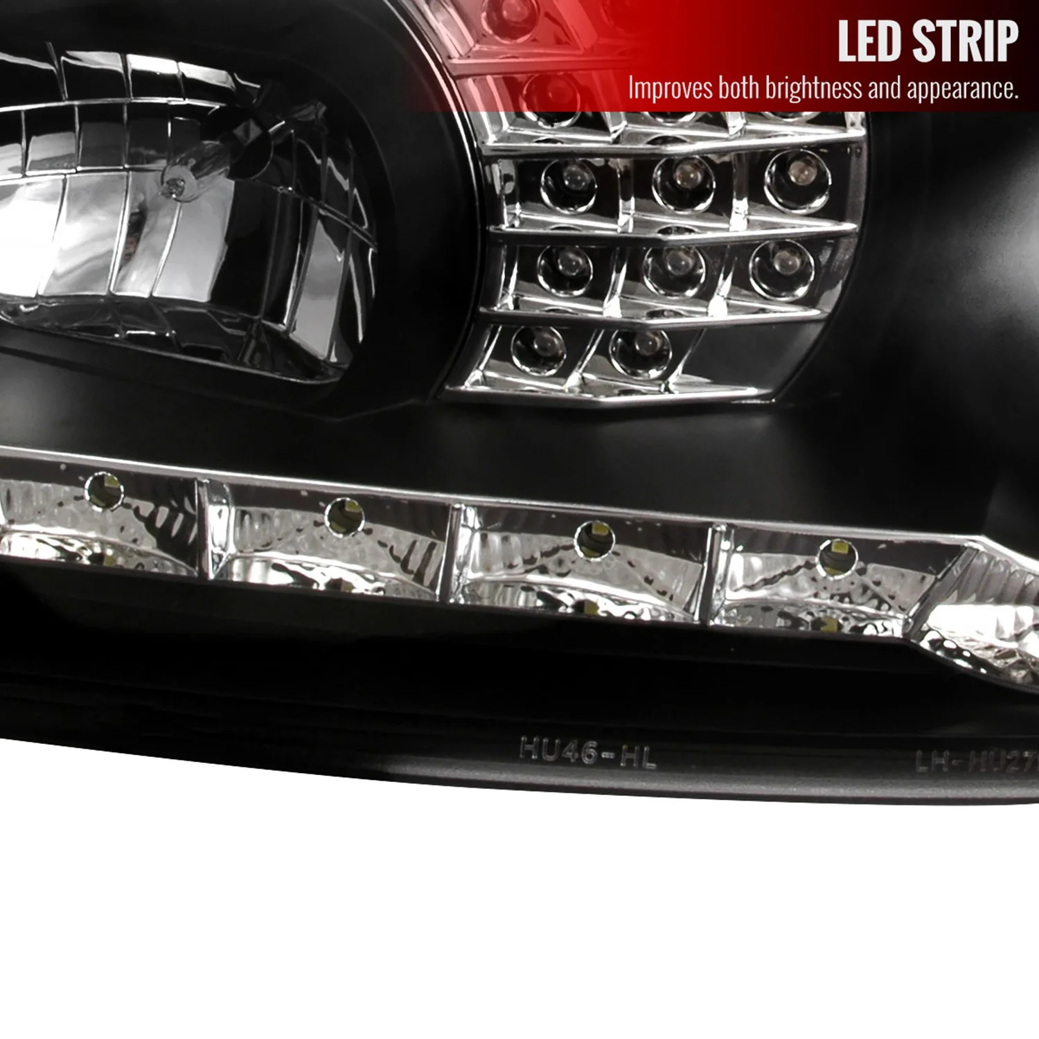 1999-2006 VW Golf Mk4 GTI/R32 Cabrio Headlights R8 LED Light&LED Signal Black - Image 5