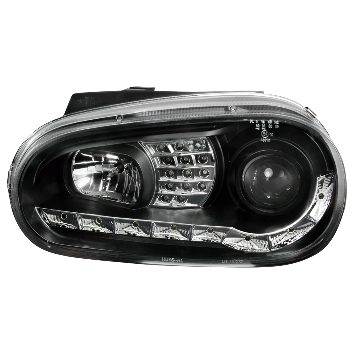 1999-2006 VW Golf Mk4 GTI/R32 Cabrio Headlights R8 LED Light&LED Signal Black - Image 7