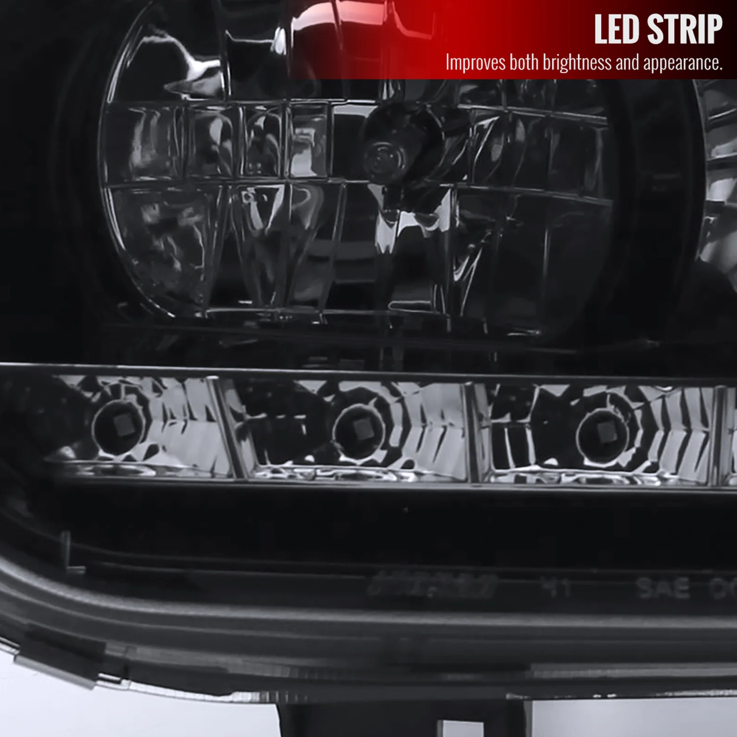 1999-2006 VW Golf Mk4 GTI/R32 Cabrio Projector Headlights R8 LED Light Smoke - Image 6