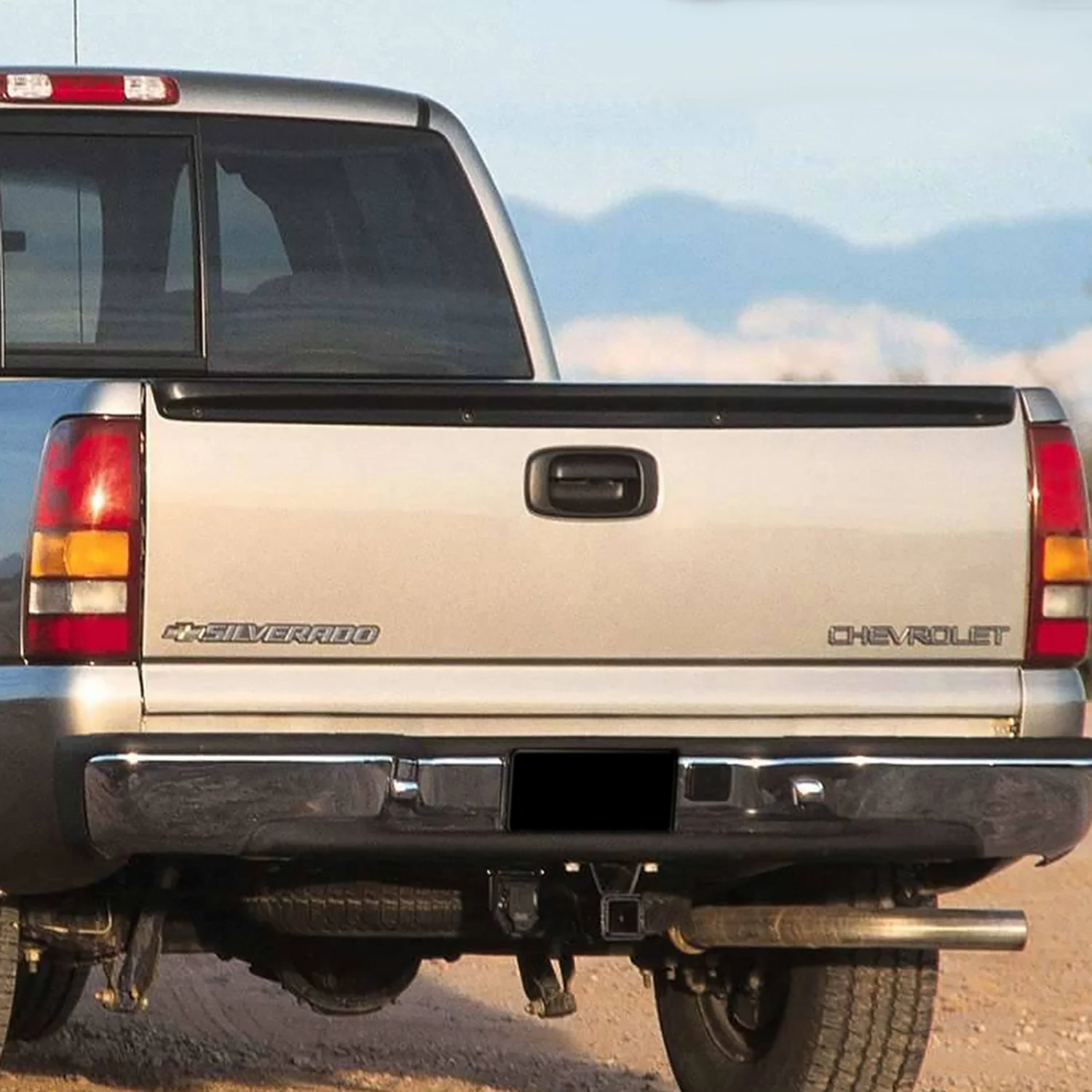 1999-2007 Chevy Silverado/GMC Sierra Black ABS OE Tailgate Cap Protector Cover - Image 10