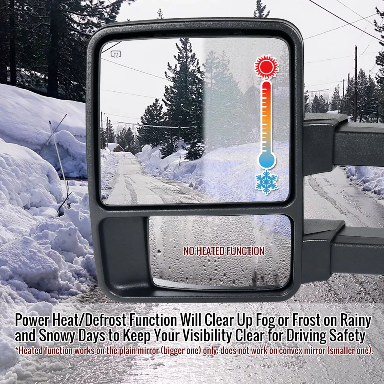 1999-2015 Ford F-250/350/450/550 Heated Towing Mirrors Smoke & Turn Signal - Image 10